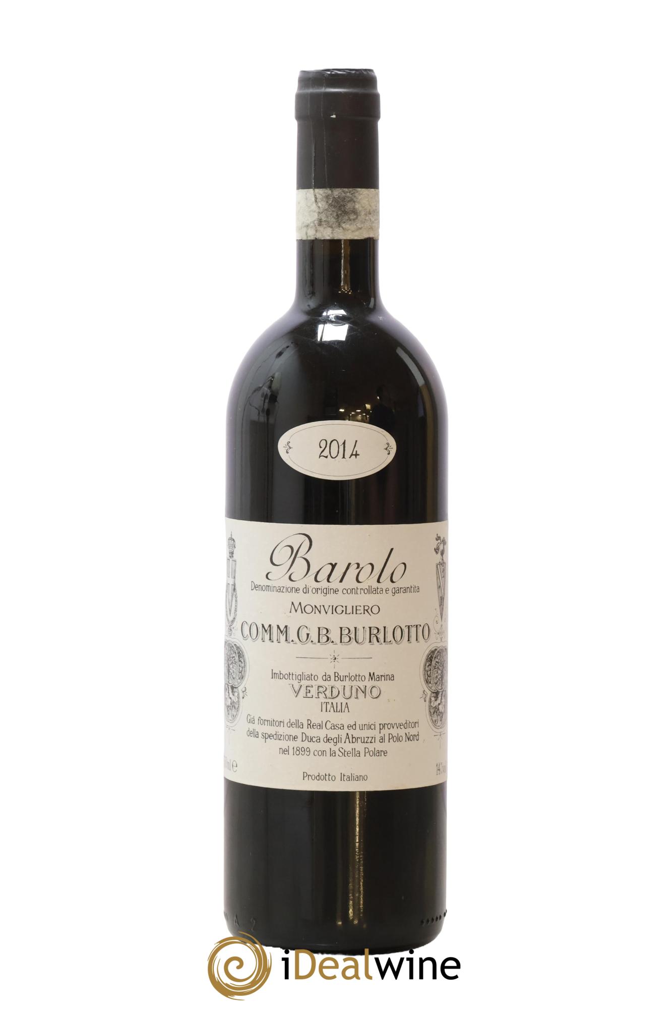Barolo DOCG Monvigliero Comm. Giovan Battista Burlotto 2014 - Lot de 1 bouteille - 0