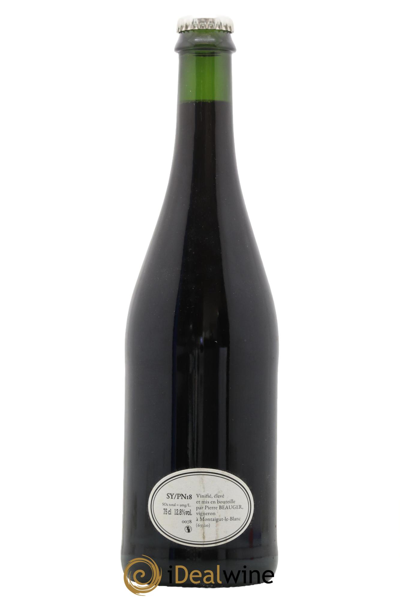 Vin de France Syrah Pinot noir Pierre Beauger 2018 - Lot de 1 bouteille - 0
