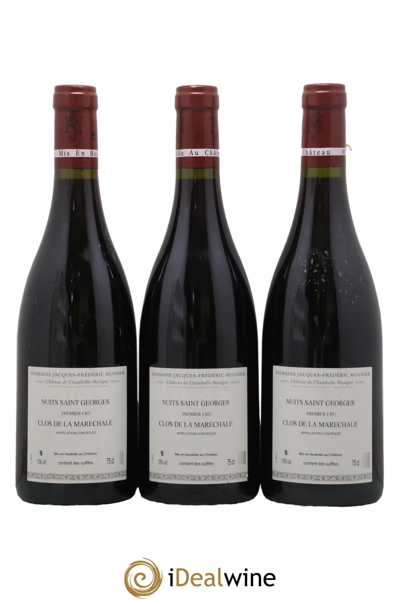 Nuits-Saint-Georges 1er Cru Clos de La Maréchale Jacques-Frédéric Mugnier 2012 - Posten von 3 Flaschen - 1