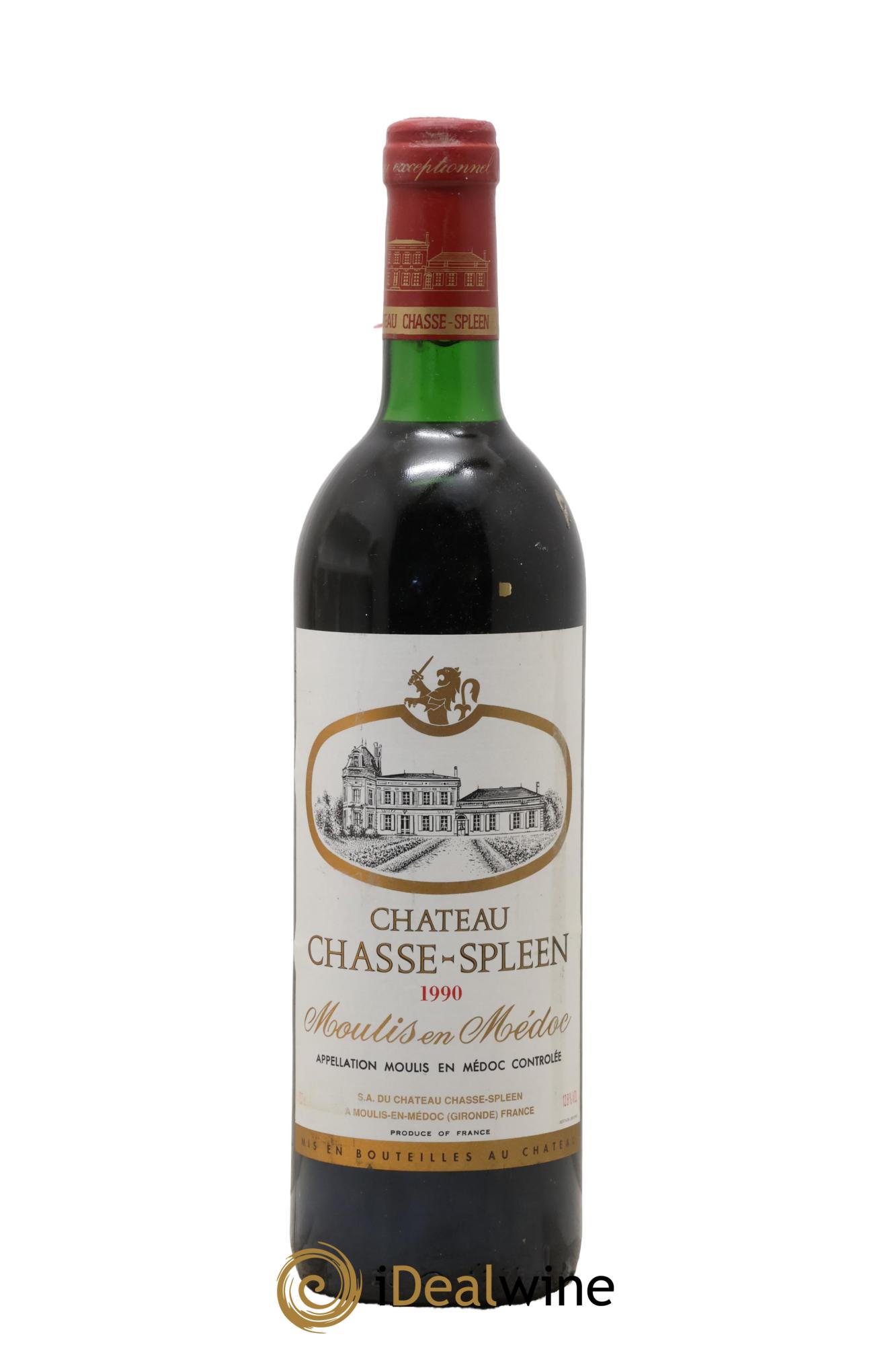 Château Chasse Spleen 1990 - Lot de 1 bouteille - 0