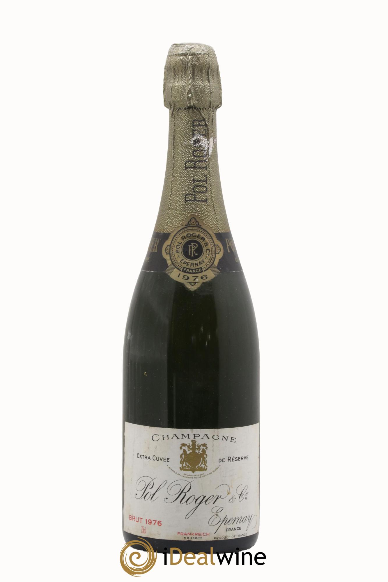 Extra Cuvée de Réserve Pol Roger 1976 - Posten von 1 Flasche - 0