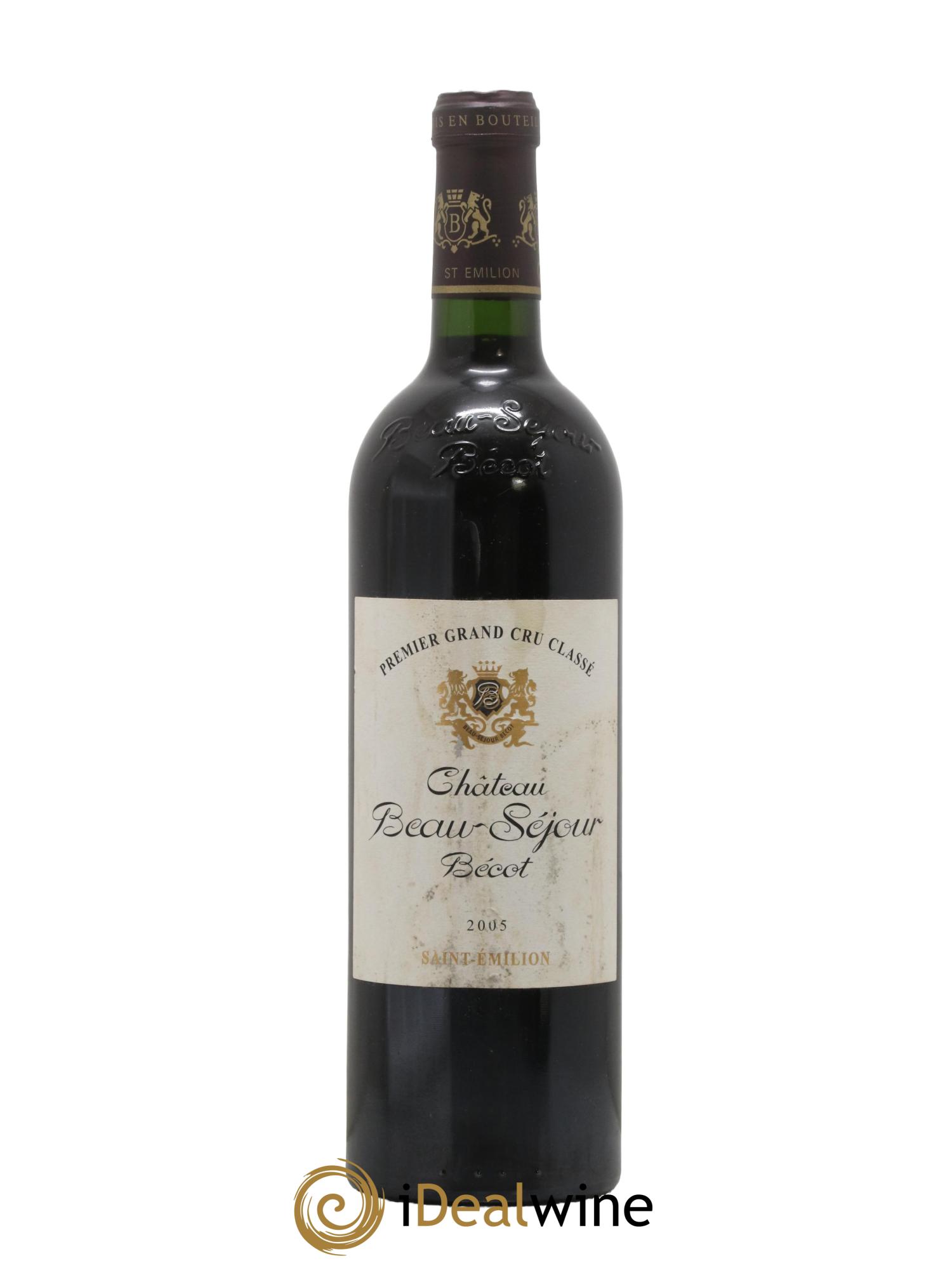 Château Beau-Séjour Bécot 1er Grand Cru Classé B 2005 - Lot de 1 bouteille - 0