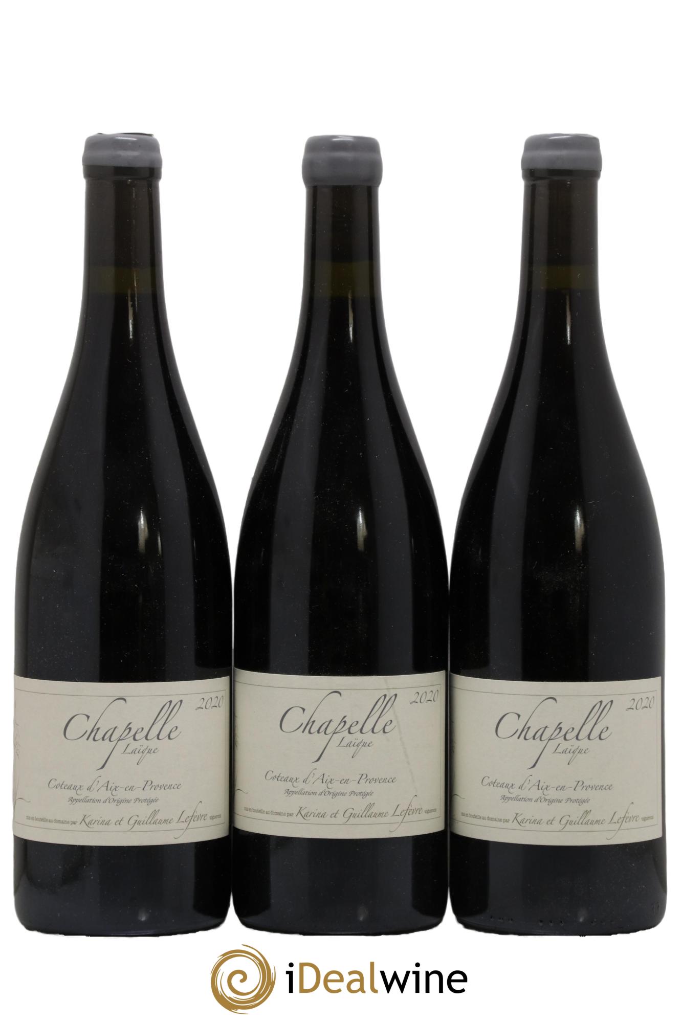 Coteaux d'Aix-en-Provence Chapelle Laïque Domaine de Sulauze 2020 - Lot de 3 bouteilles - 0
