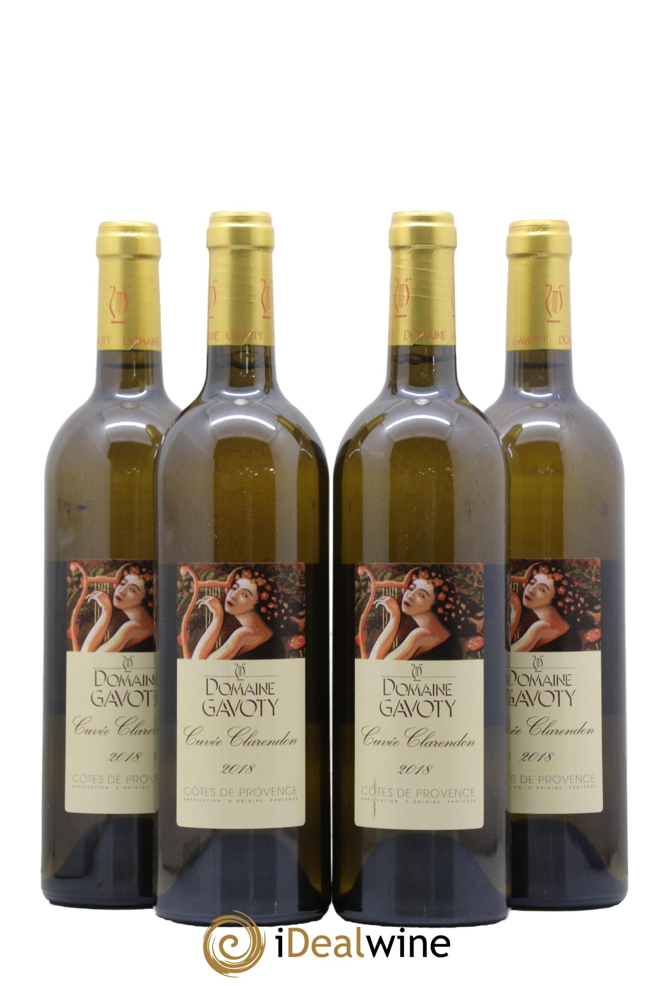 Côtes de Provence Domaine de Gavoty Clarendon 2018 - Lot de 4 bouteilles - 0