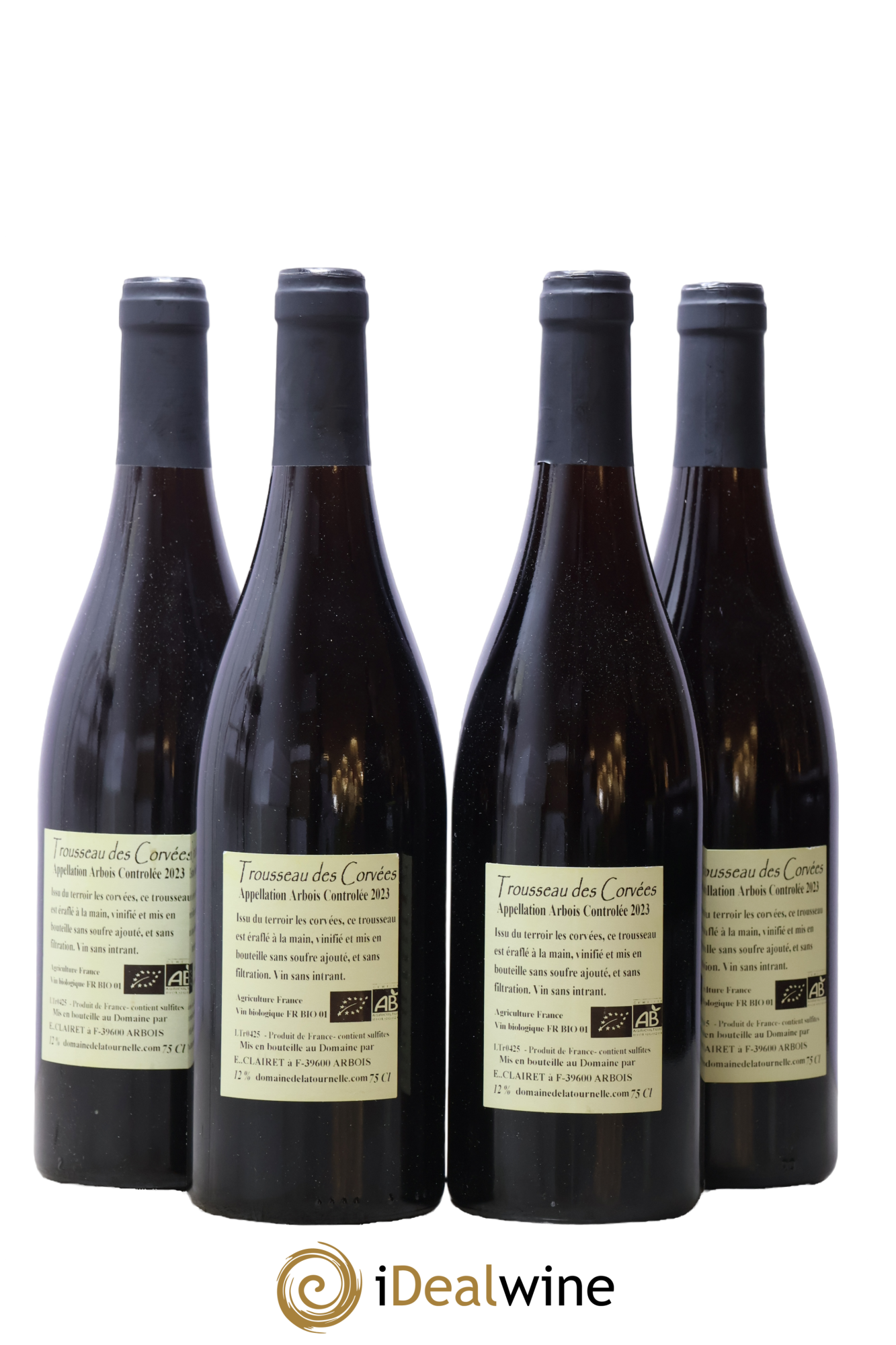 Arbois Trousseau des Corvées Domaine de la Tournelle 2023 - Lot de 4 bouteilles - 1