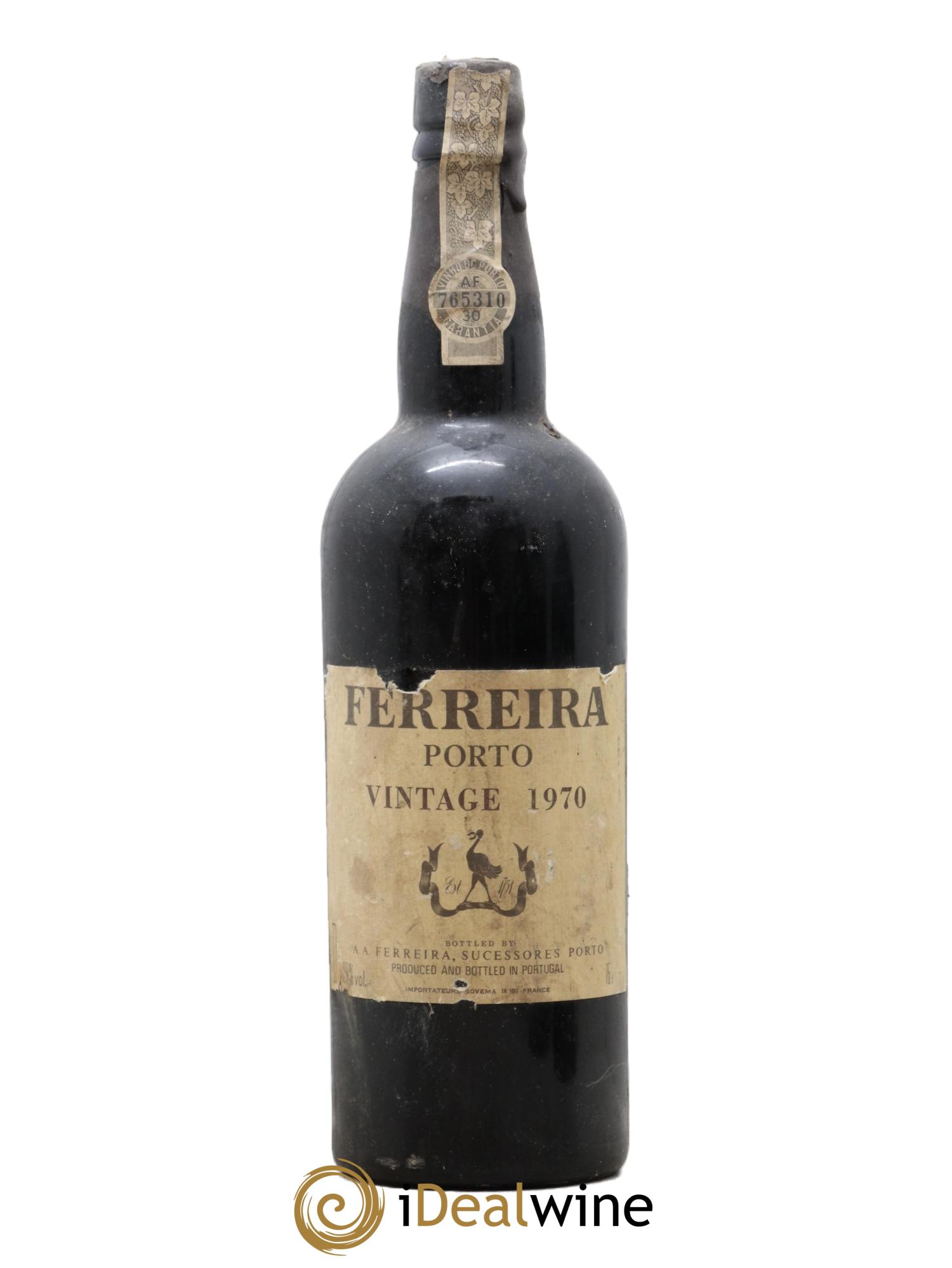 Porto Vintage Ferreira 1970 - Lot de 1 bouteille - 0
