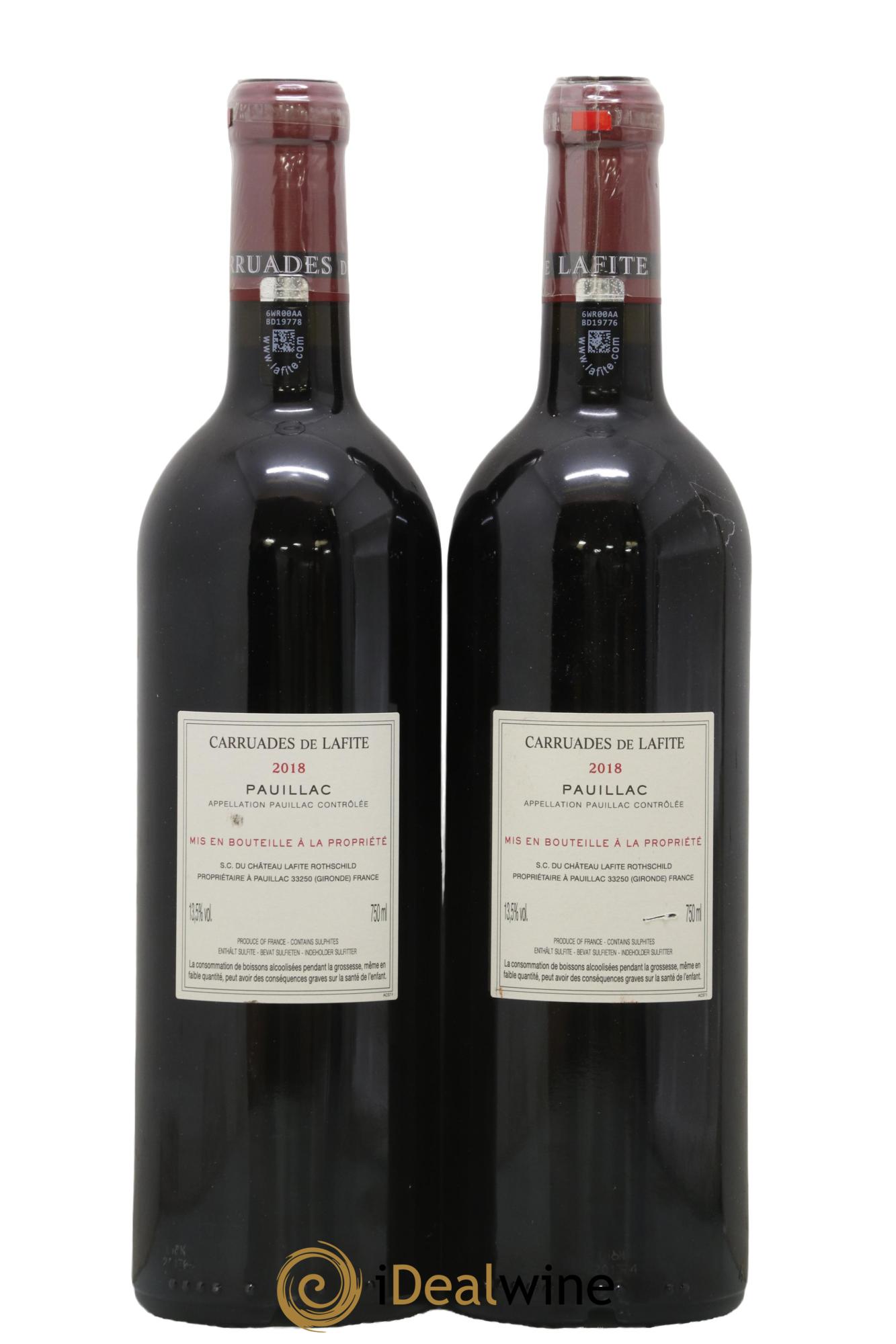 Carruades de Lafite Rothschild Second Vin 2018 - Lot of 2 bottles - 1