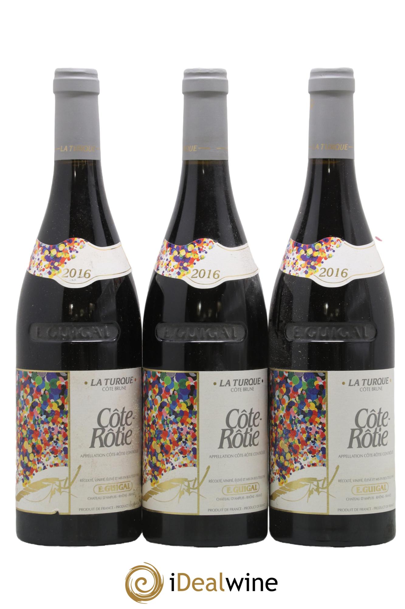 Côte-Rôtie La Turque Guigal 2016 - Posten von 3 Flaschen - 0