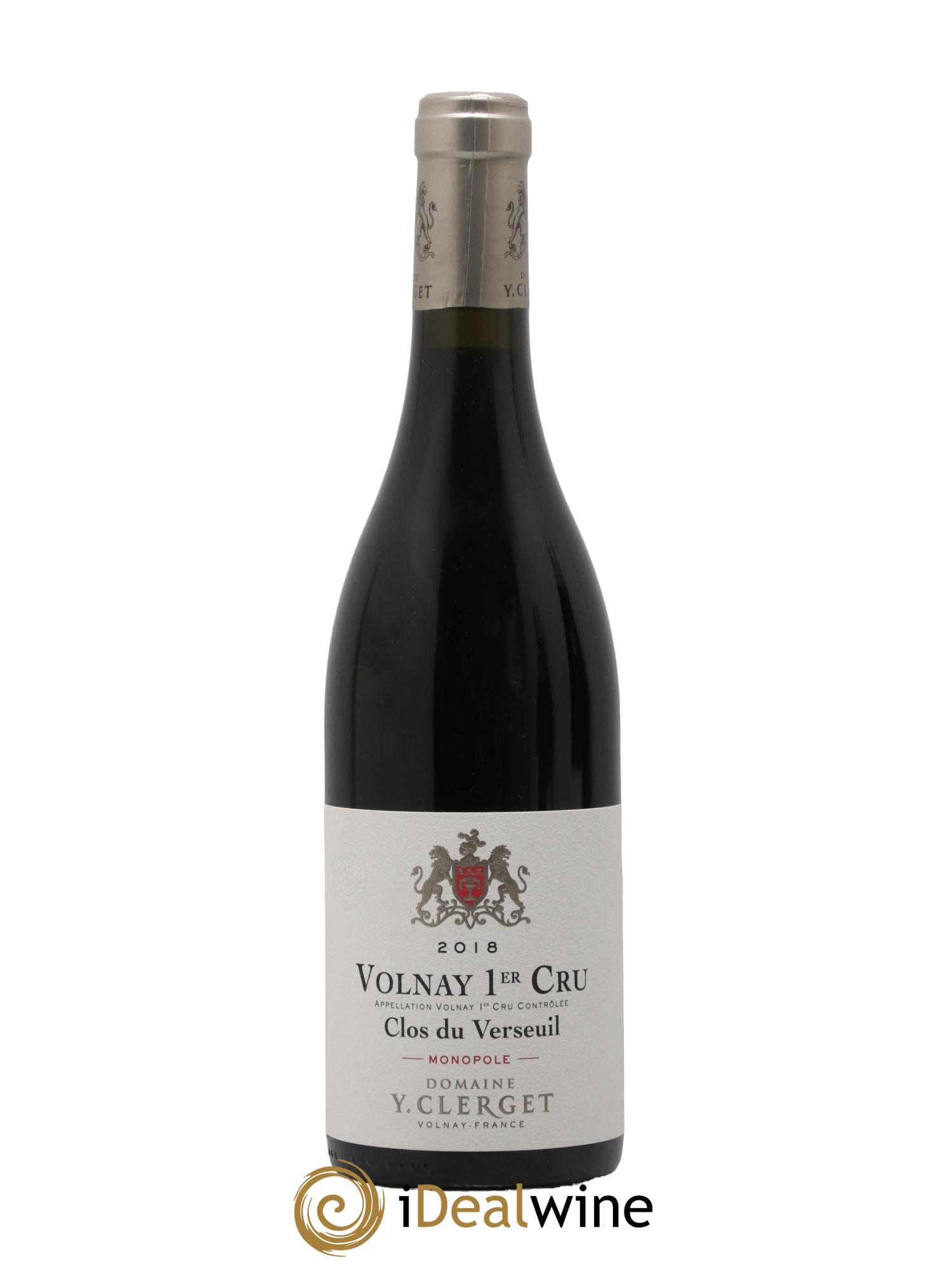 Volnay 1er Cru Clos du Verseuil Domaine Yvon Clerget 2018 - Lot de 1 bouteille - 0