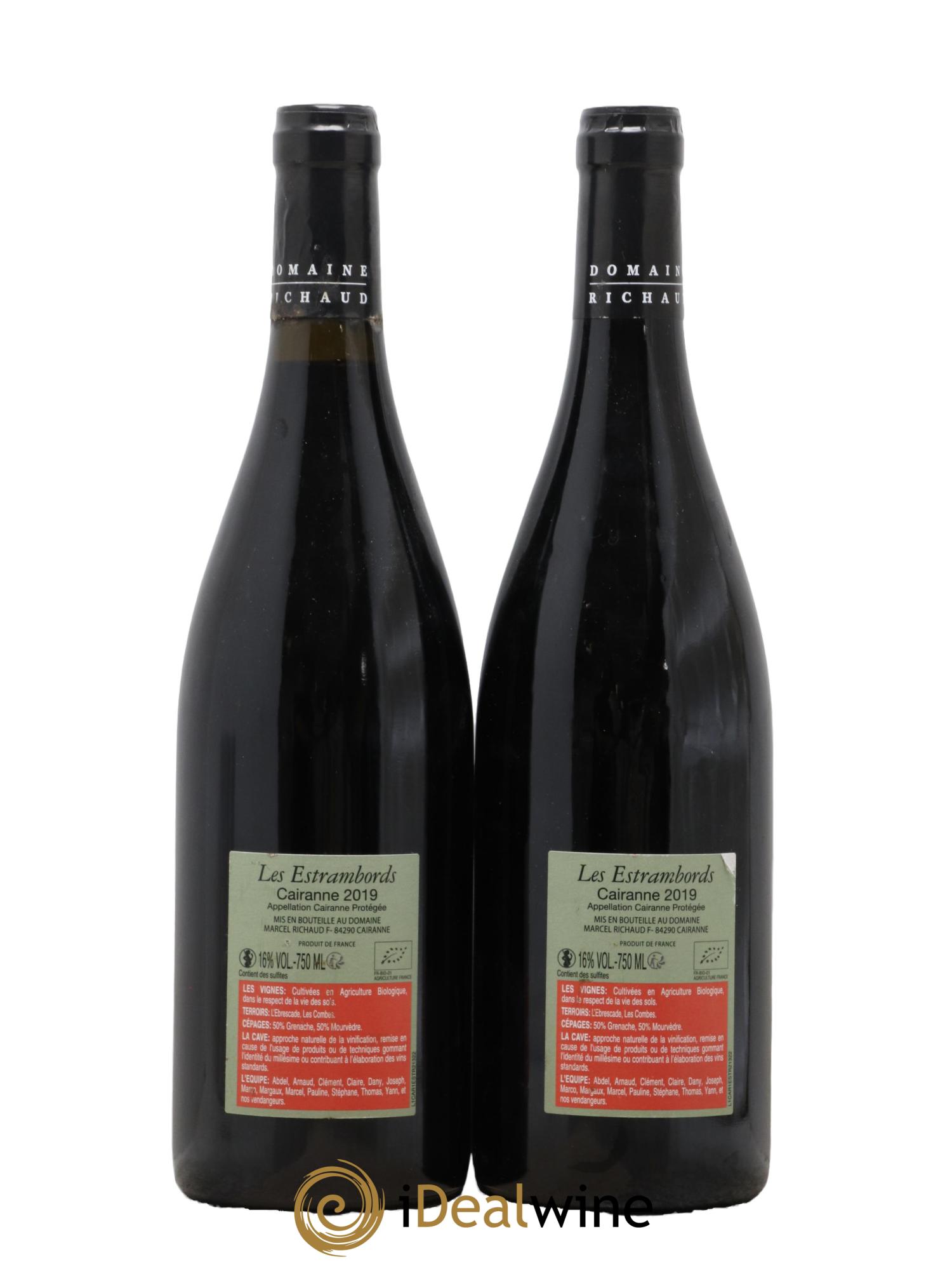 Cairanne Les Estrambords Marcel Richaud 2019 - Lotto di 2 bottiglie - 1