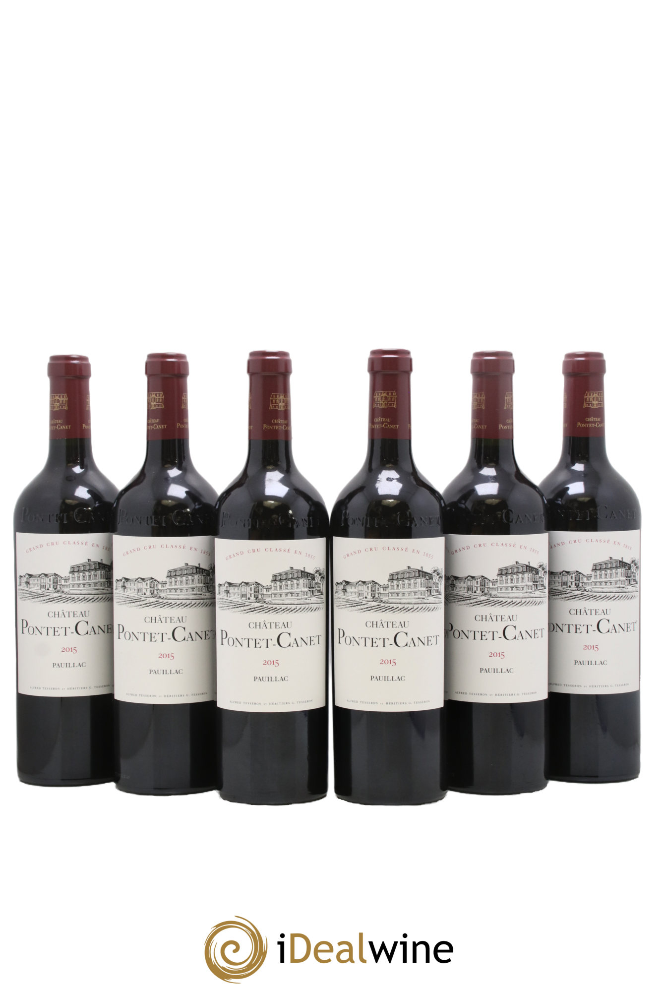 Château Pontet Canet 5ème Grand Cru Classé 2015 - Posten von 6 Flaschen - 0