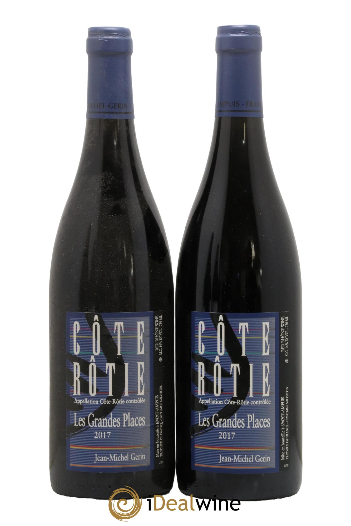 Côte-Rôtie Les Grandes Places Jean-Michel Gerin 2017 - Lotto di 2 bottiglie - 0