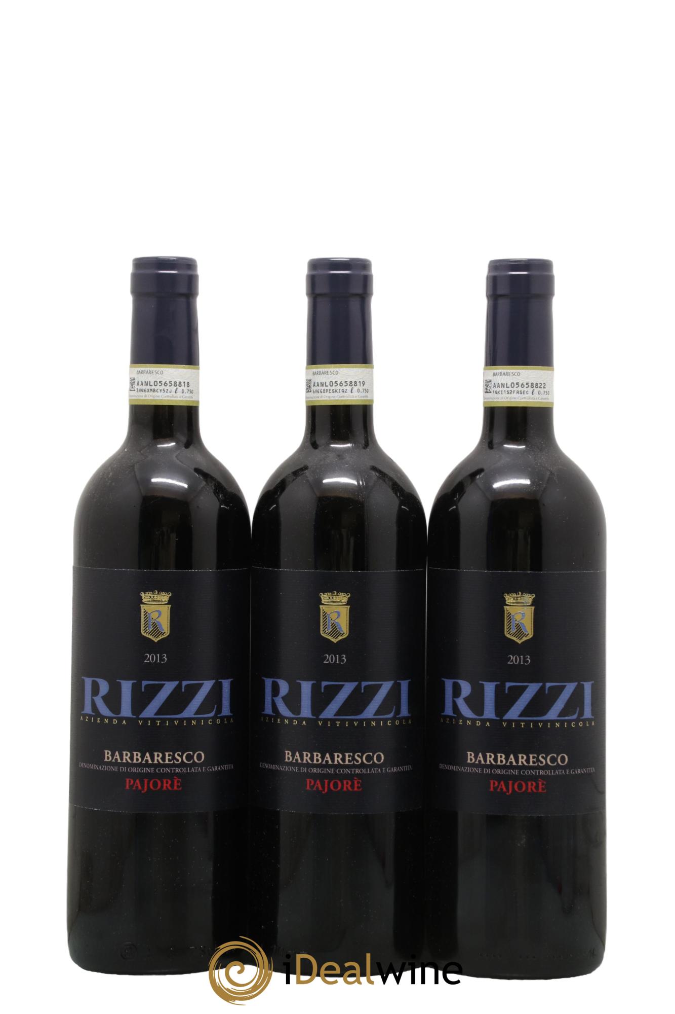 Barbaresco DOCG Pajore Rizzi 2013 - Lot of 3 bottles - 0