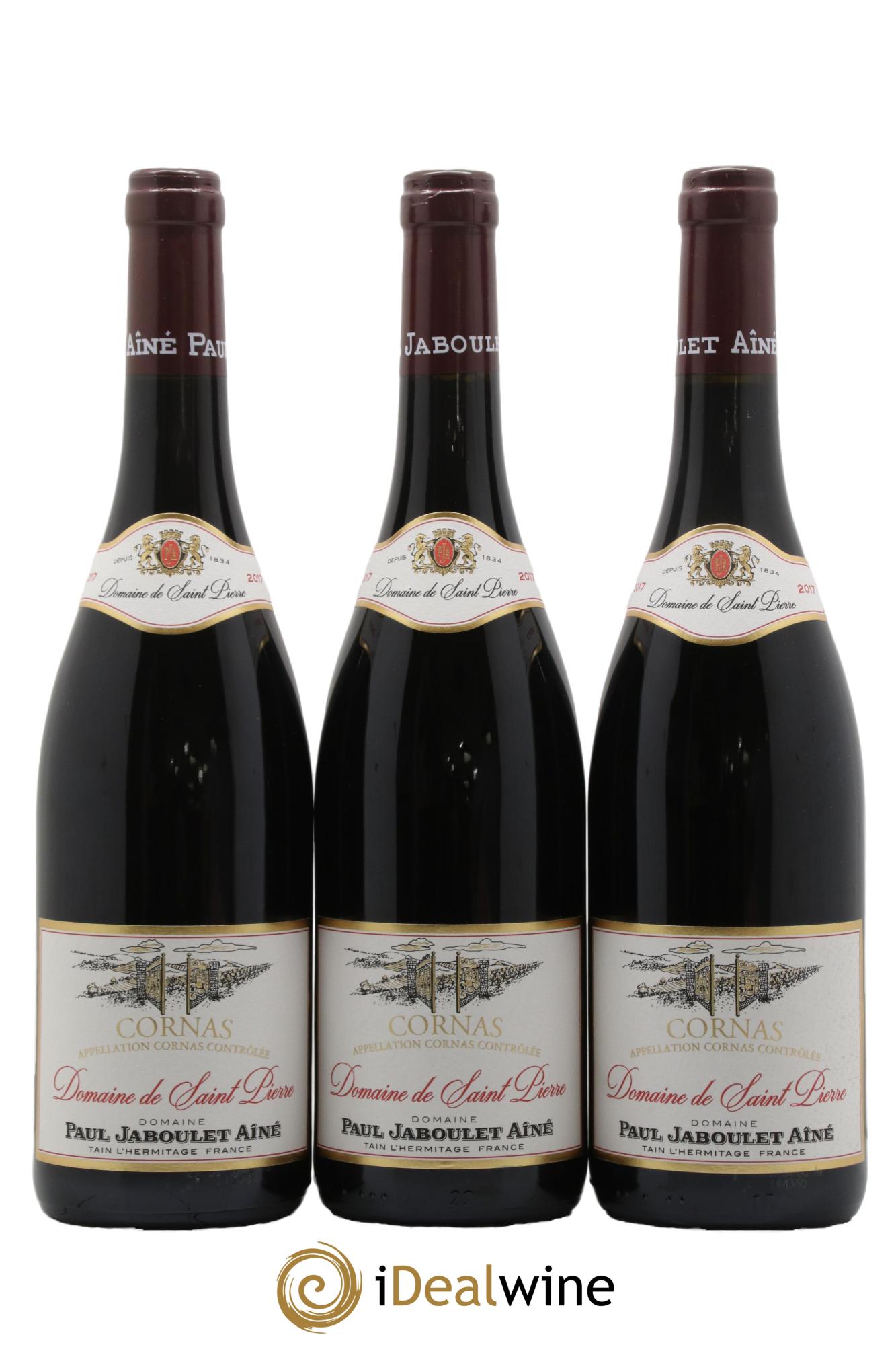 Cornas Domaine de Saint-Pierre Paul Jaboulet Ainé 2017 - Lot de 3 bouteilles - 0
