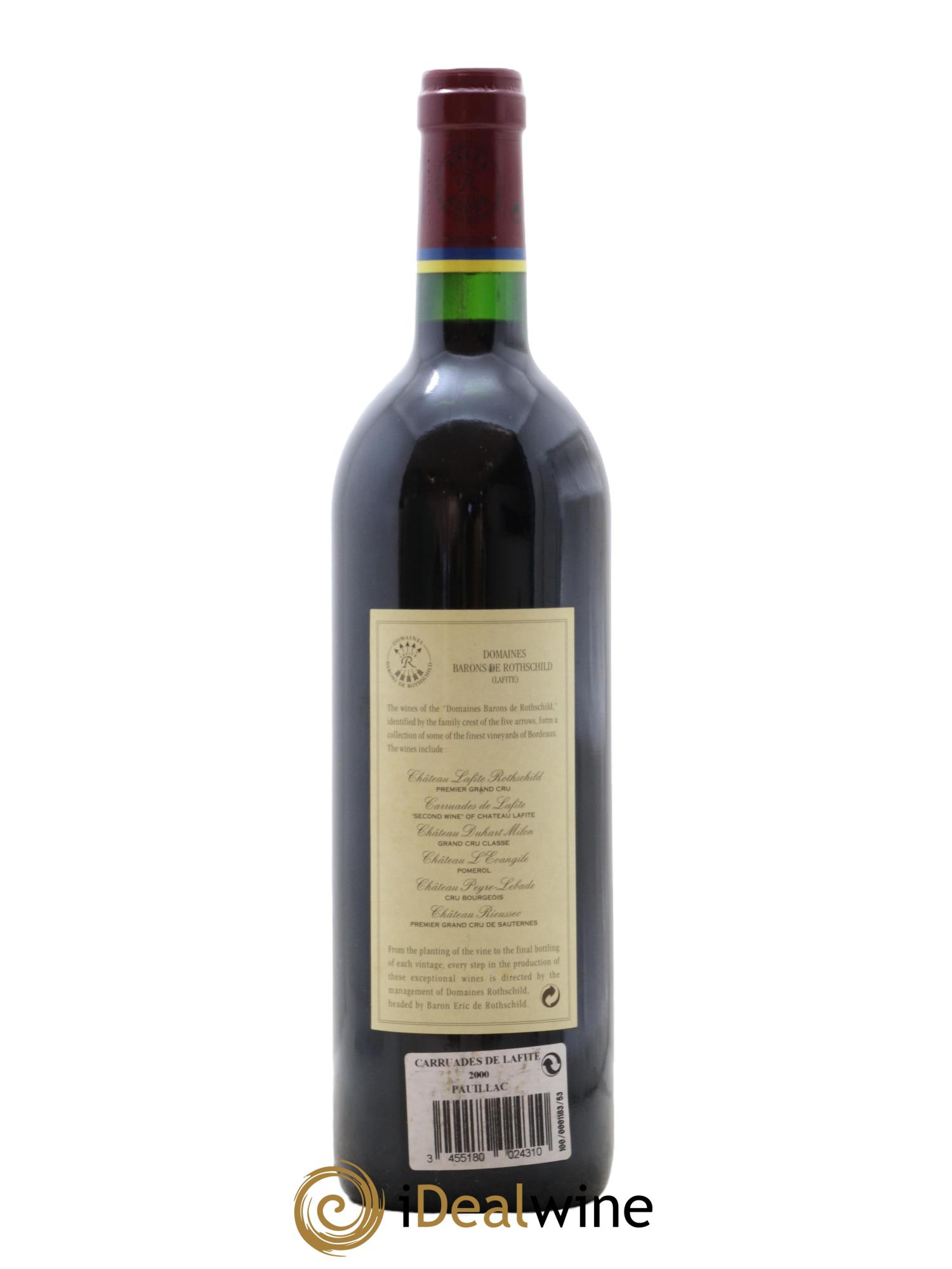 Carruades de Lafite Rothschild Second Vin 2000 - Lotto di 1 bottiglia - 1