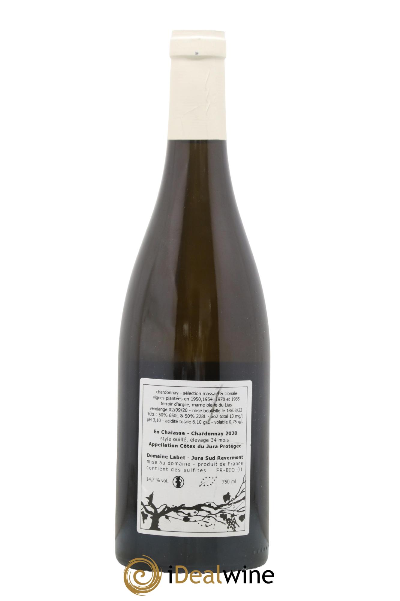 Côtes du Jura Chardonnay En Chalasse Romain - Julien  - Charline Labet 2020 - Posten von 1 Flasche - 1