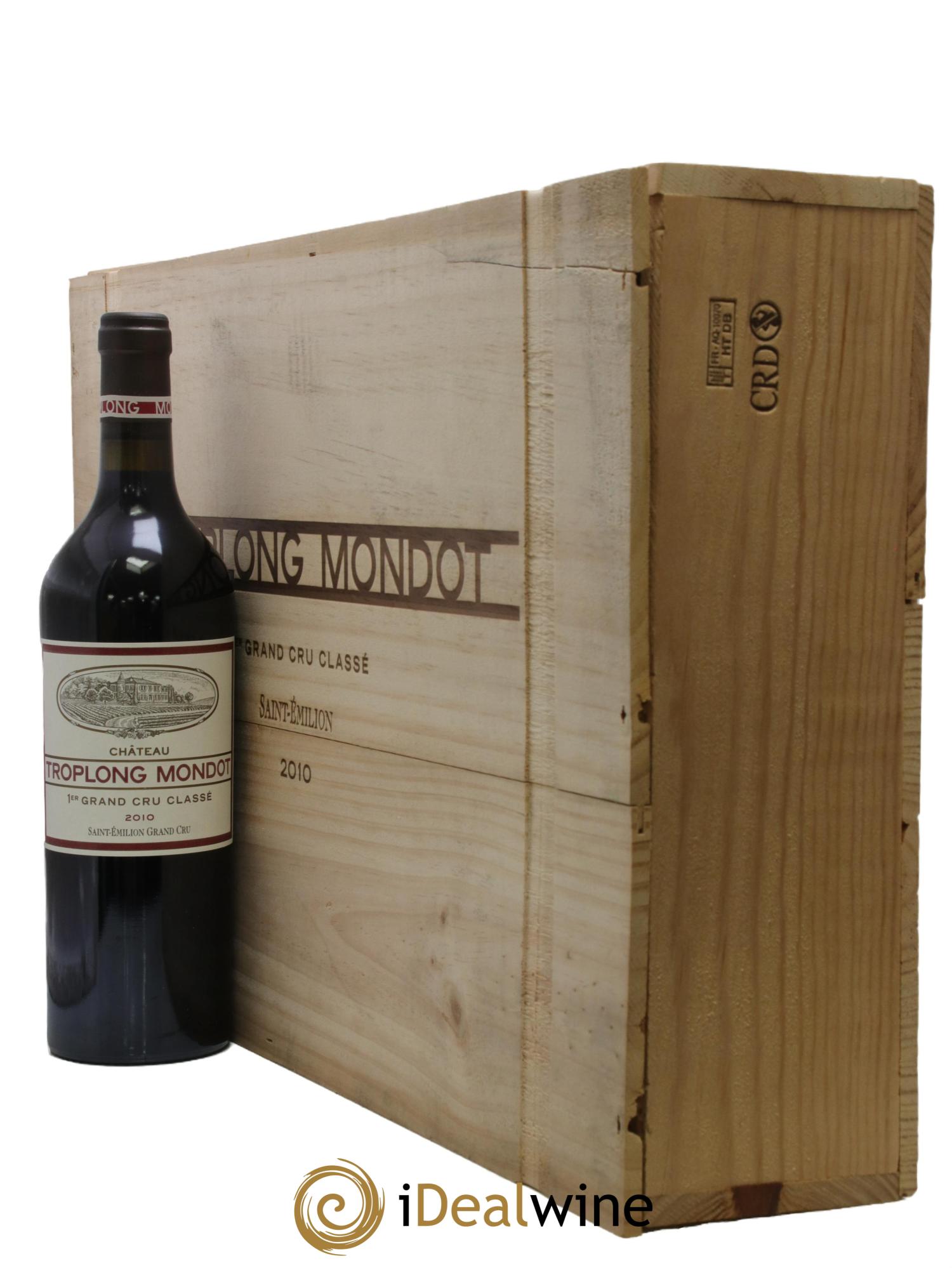 Château Troplong Mondot 1er Grand Cru Classé B 2010 - Lot de 6 bouteilles - 1