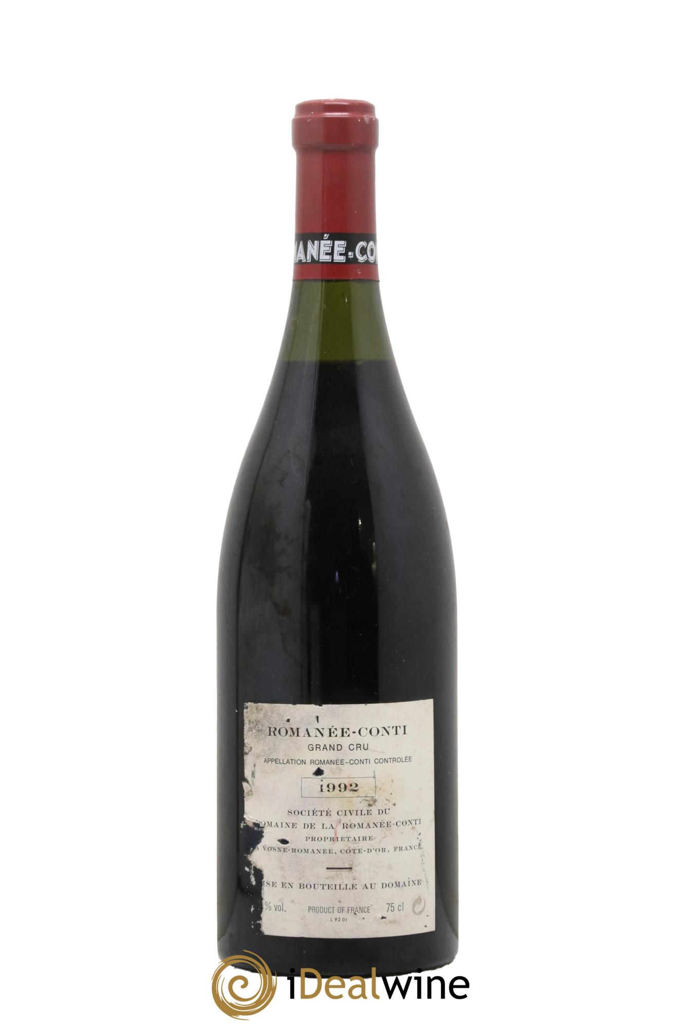 Romanée-Conti Grand Cru Domaine de la Romanée-Conti 1992 - Lot de 1 bouteille - 1