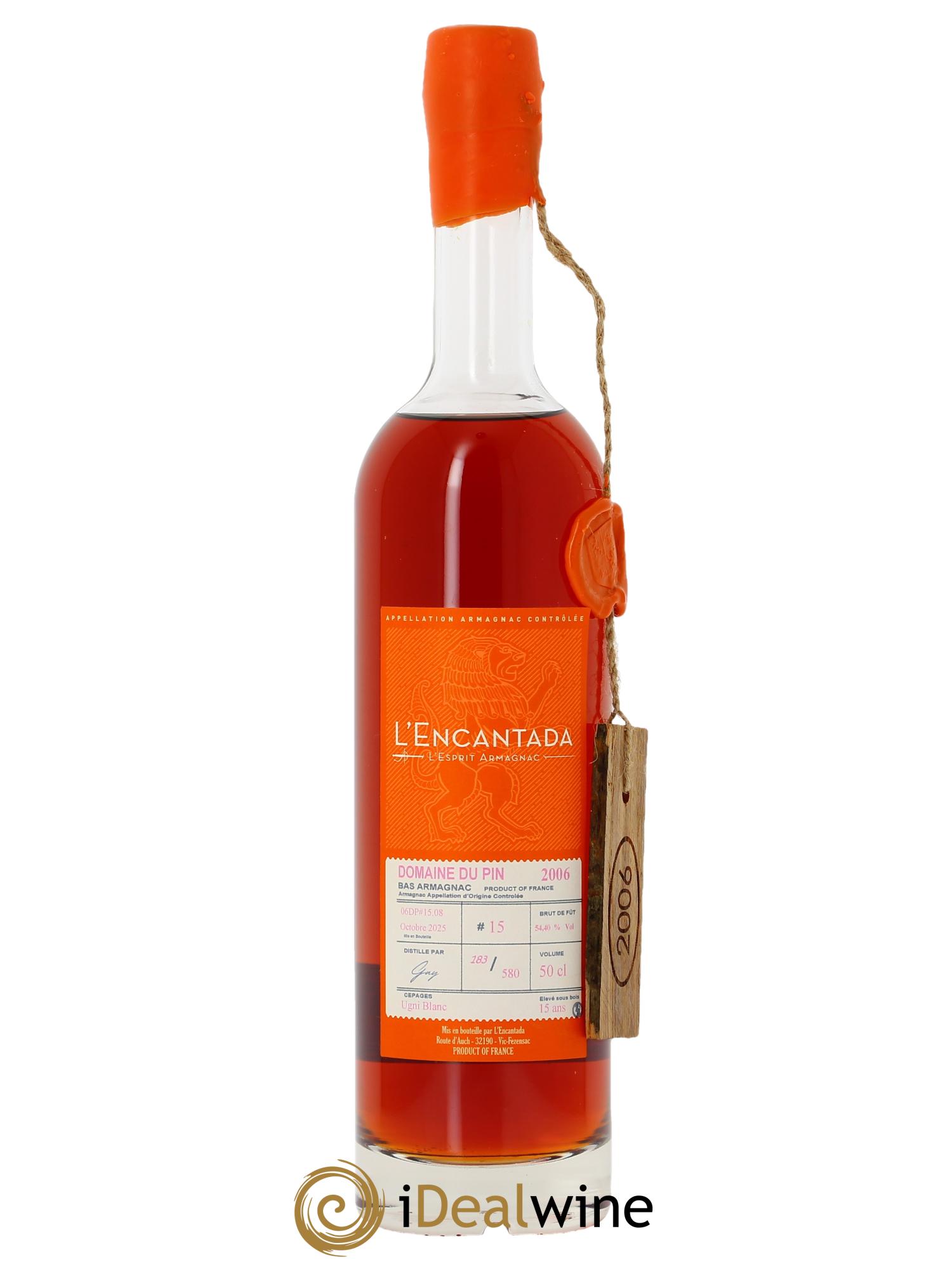 Bas-Armagnac L'ENCANTADA 2006 Domaine du Pin  2006 - Posten von 1 Flasche - 1