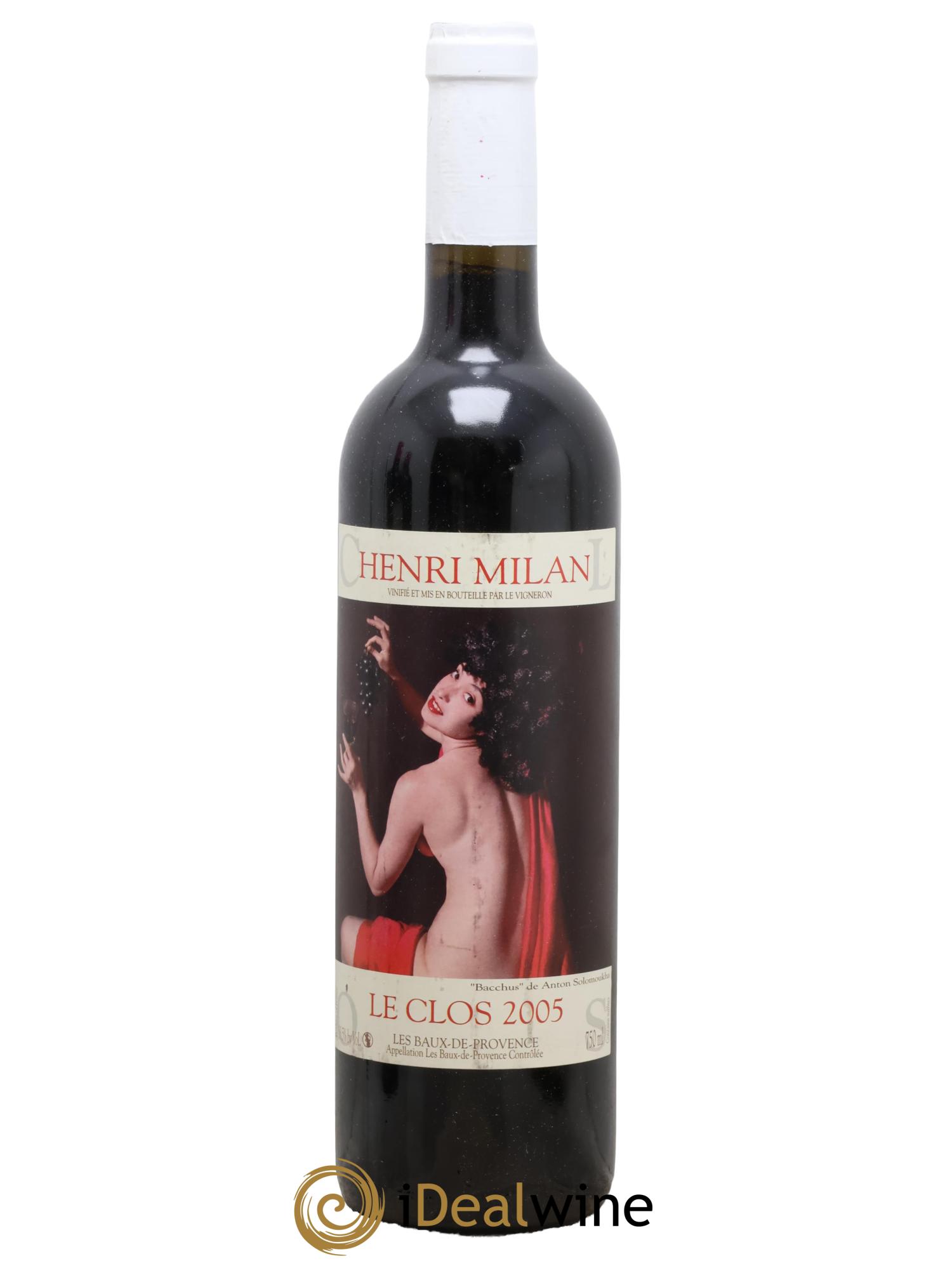 Baux de Provence Clos Milan Henri Milan 2005 - Lot de 1 bouteille - 0