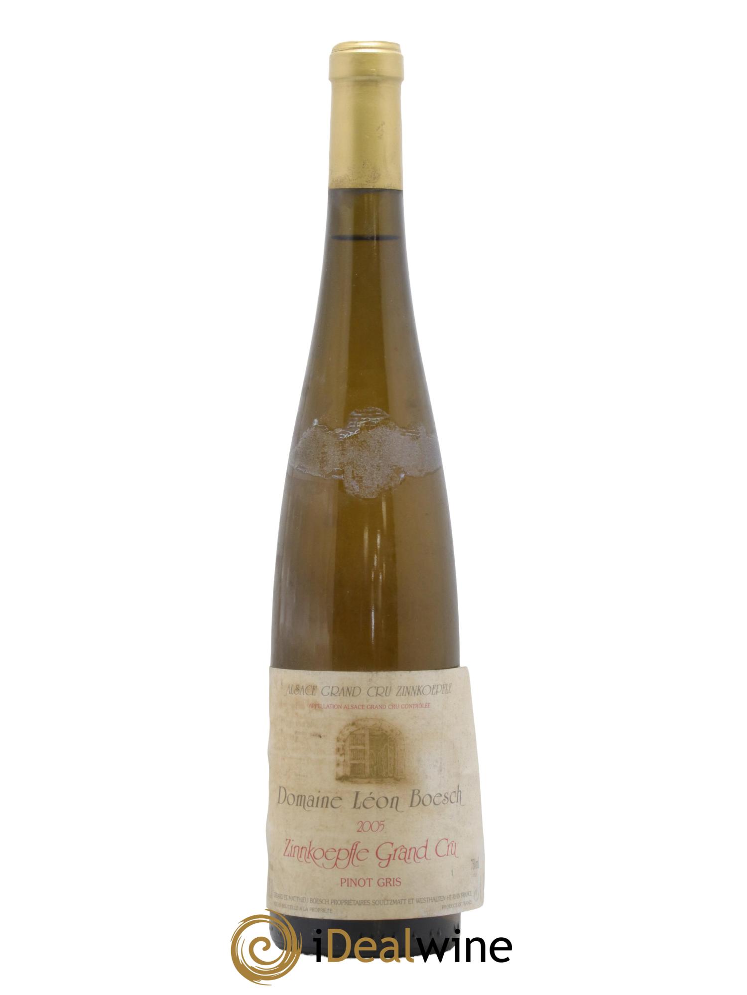 Alsace Zinnkoepfle Pinot Gris Domaine Leon Boesch 2005 - Lotto di 1 bottiglia - 0