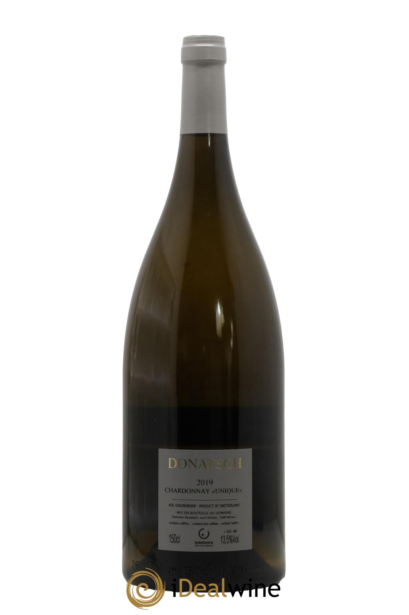 Vins Etrangers Suisse Chardonnay Unique Donatschi 2019 - Lot de 1 magnum - 1