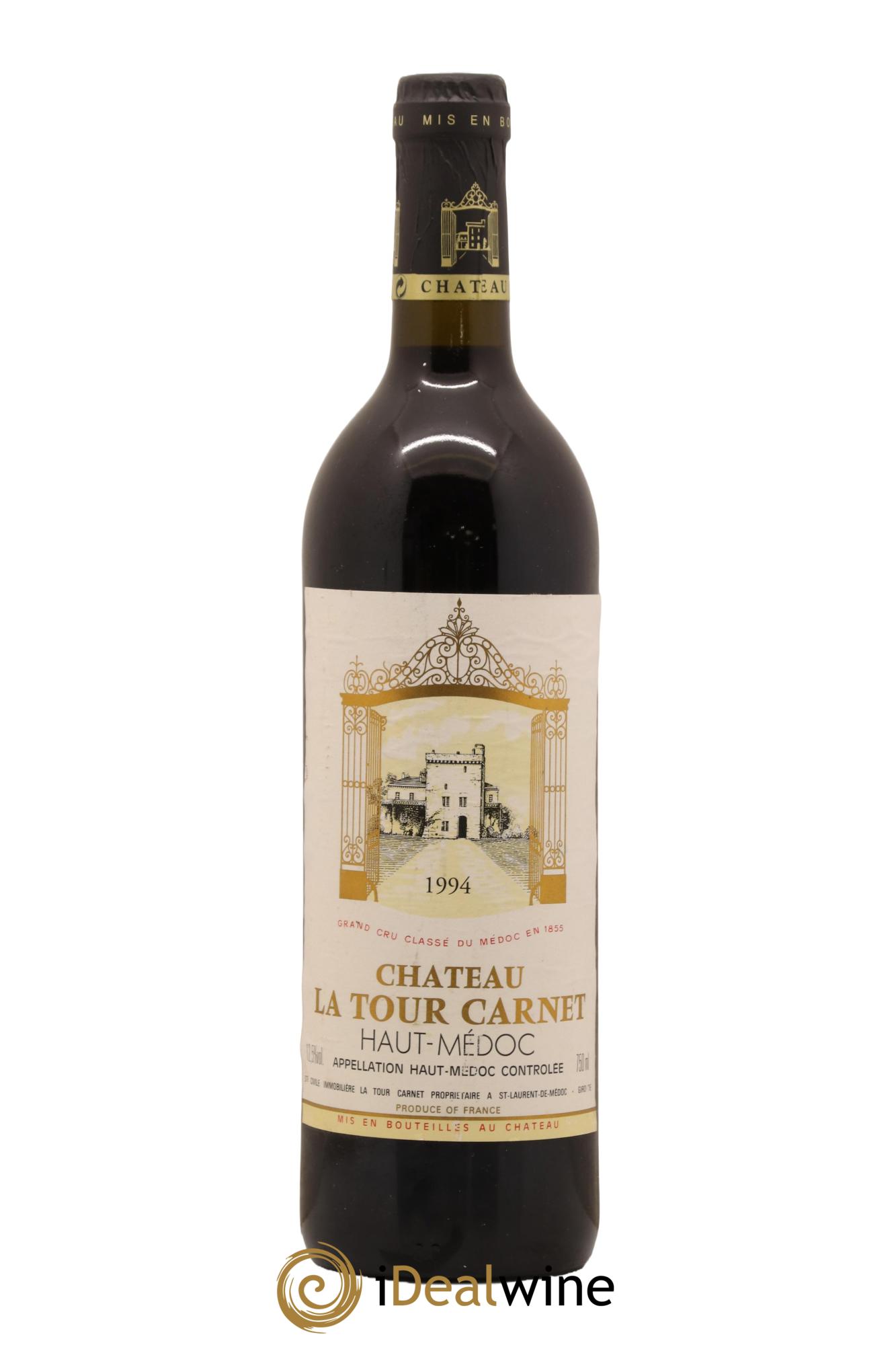 Château la Tour Carnet 4ème Grand Cru Classé 1994 - Lot of 1 bottle - 0