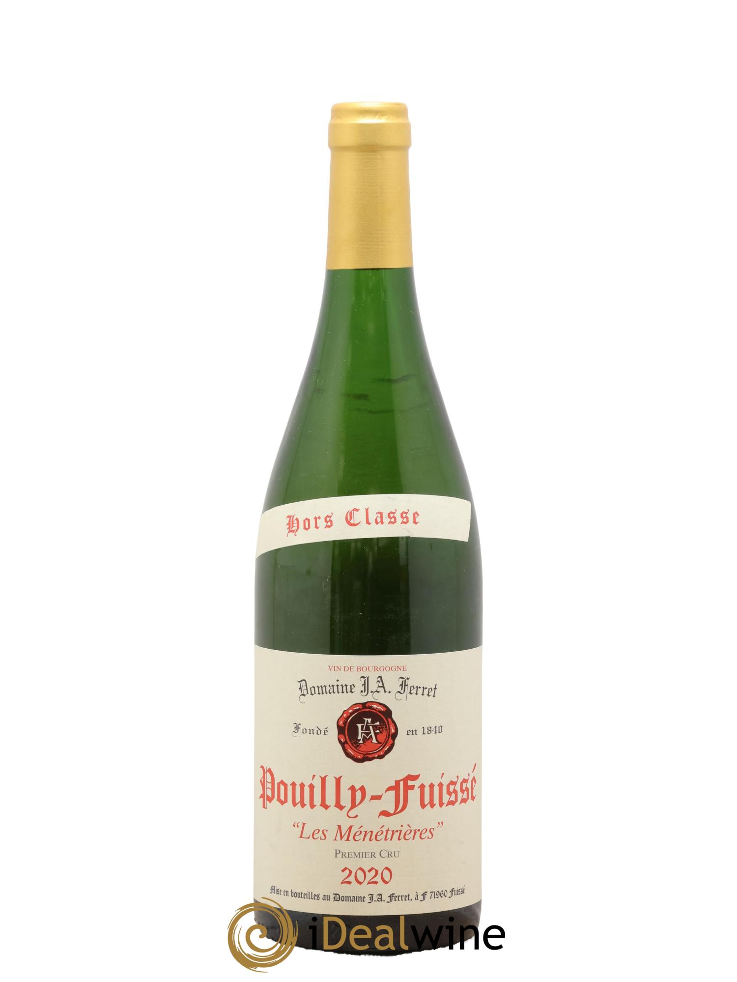 Pouilly-Fuissé 1er Cru Hors Classe Les Ménétrières J.A. Ferret (Domaine) 2020 - Lot de 1 bouteille - 0