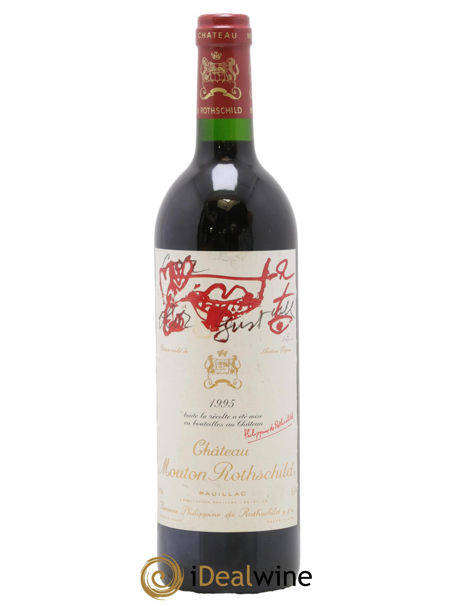 Château Mouton Rothschild 1er Grand Cru Classé 1995 - Lot de 1 bouteille - 0