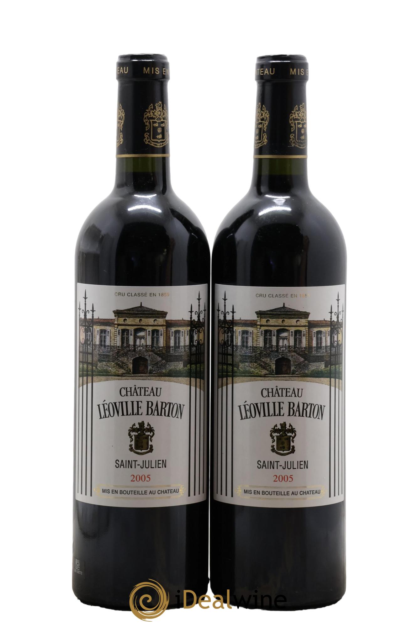 Château Léoville Barton 2ème Grand Cru Classé 2005 - Lot of 2 bottles - 0