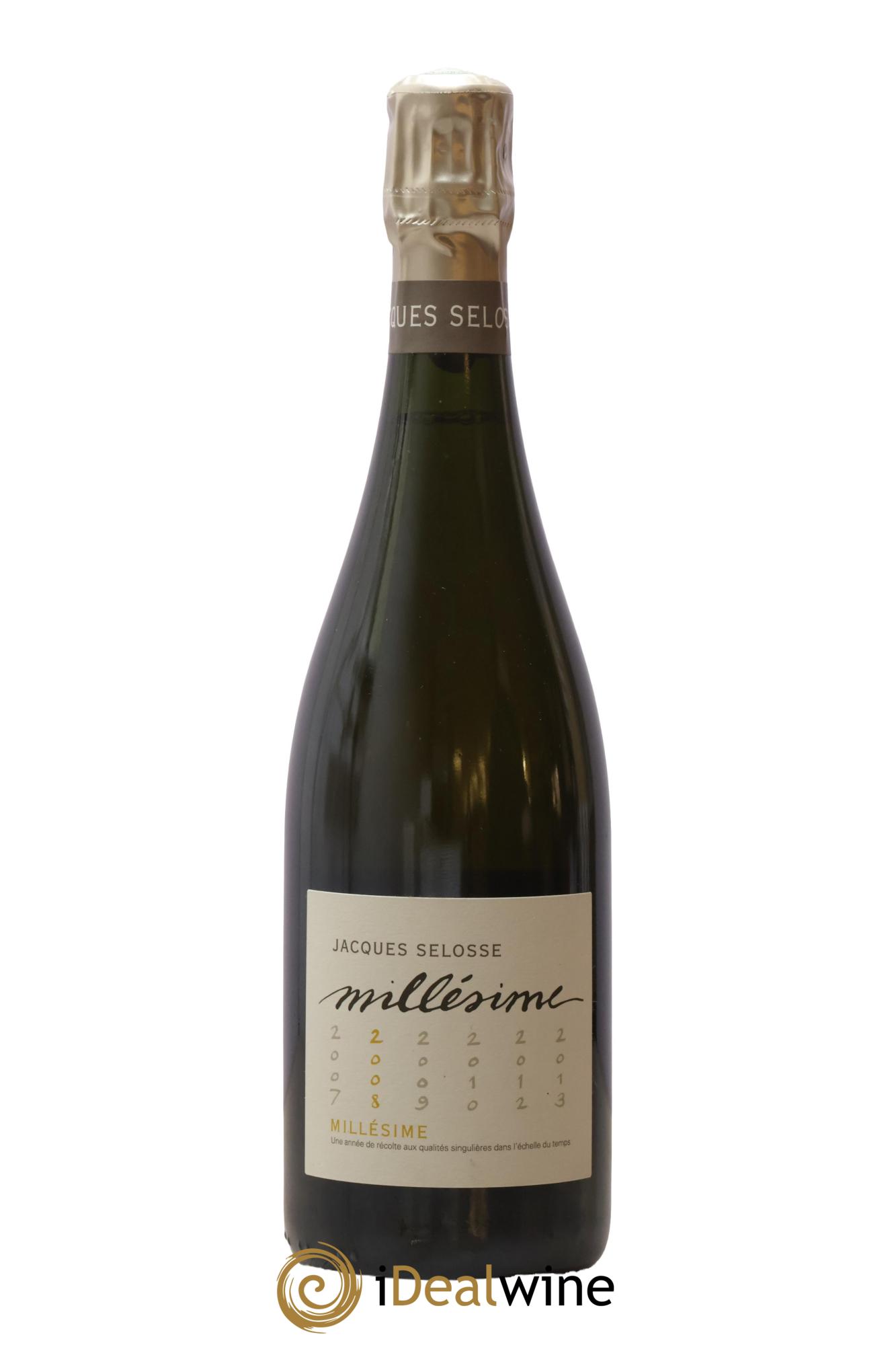 1er Cru Millésimé Extra-Brut Jacques Selosse 2008 - Lot de 1 bouteille - 0