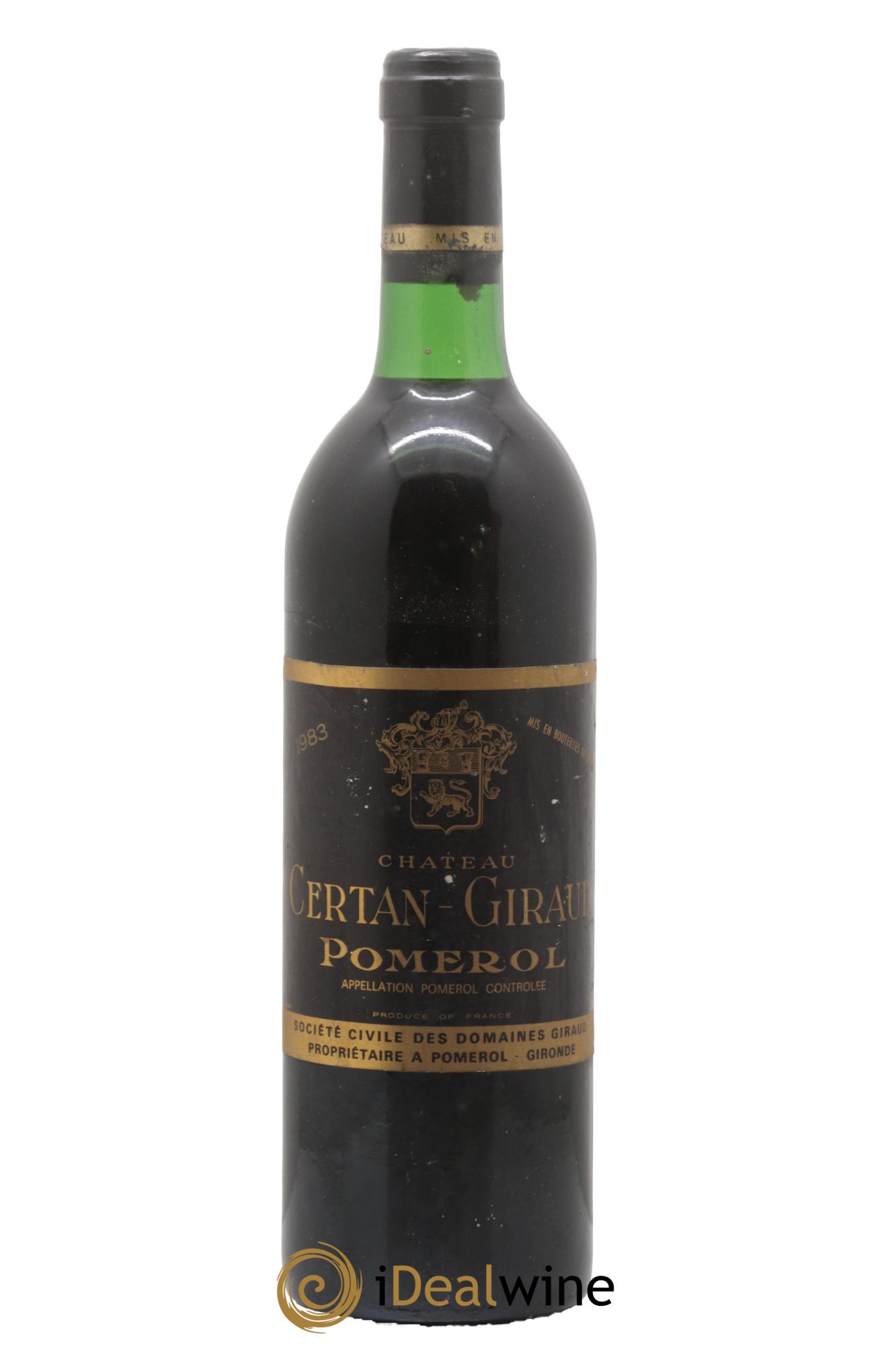 Château Certan Giraud 1983 - Lotto di 1 bottiglia - 0