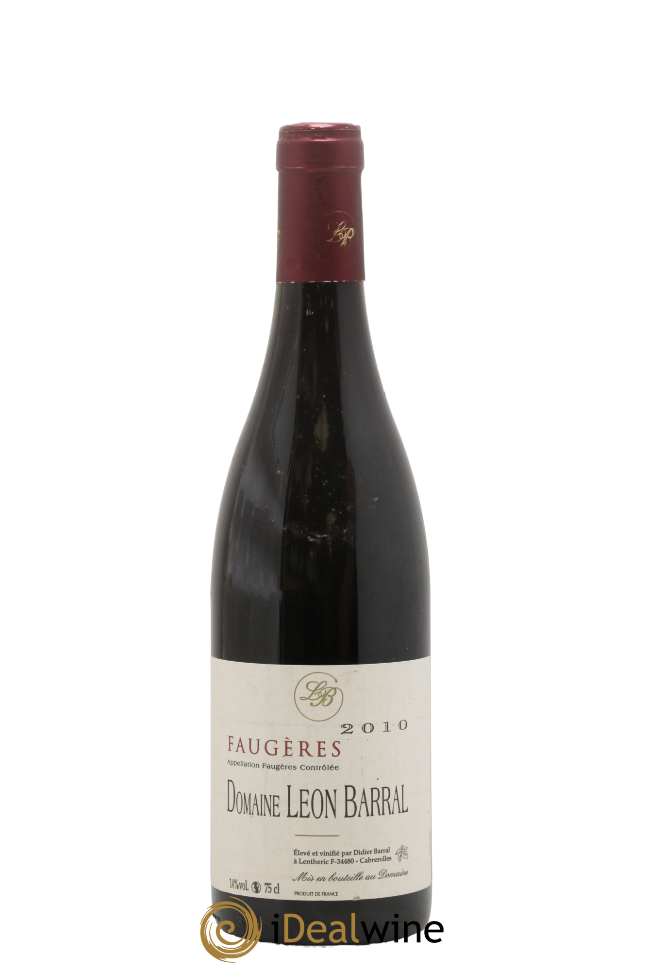 Faugères Domaine Léon Barral 2010 - Lot of 1 bottle - 0