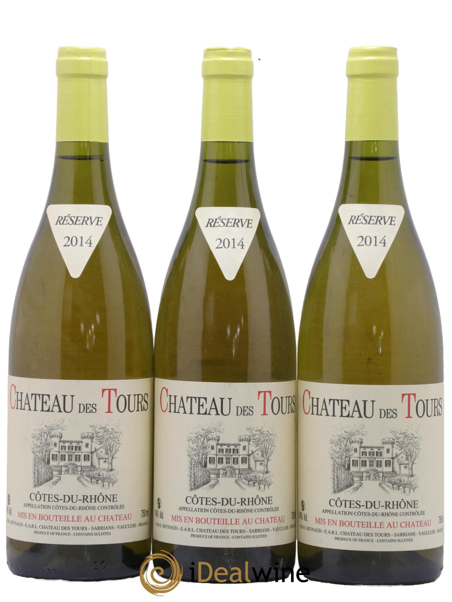 Côtes-du-Rhône Château des Tours Emmanuel Reynaud 2014 - Lot de 3 bouteilles - 0