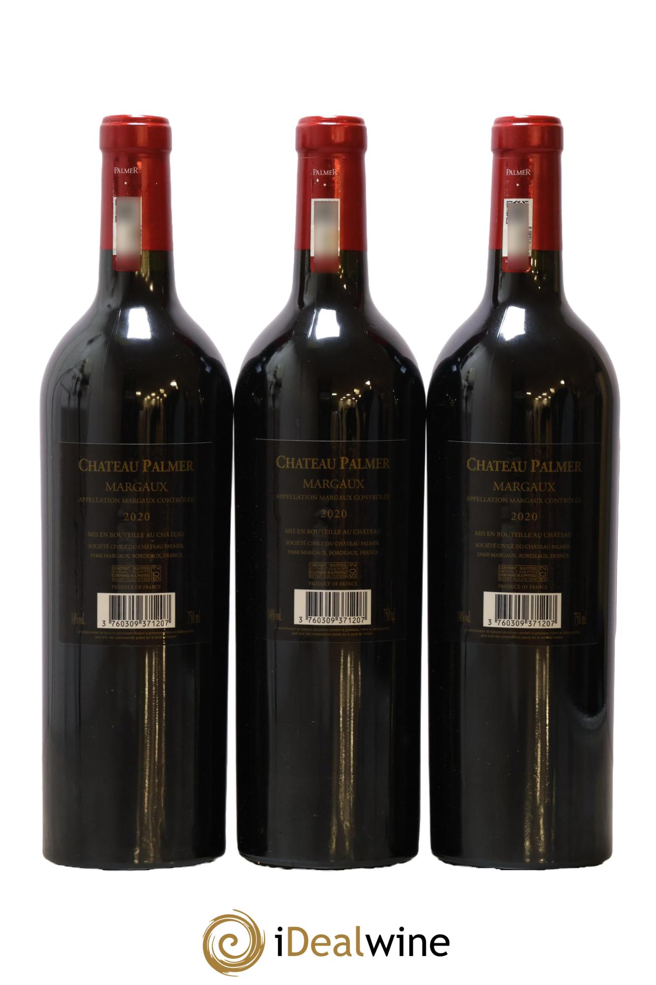 Château Palmer 3ème Grand Cru Classé 2020 - Lot de 6 bouteilles - 2