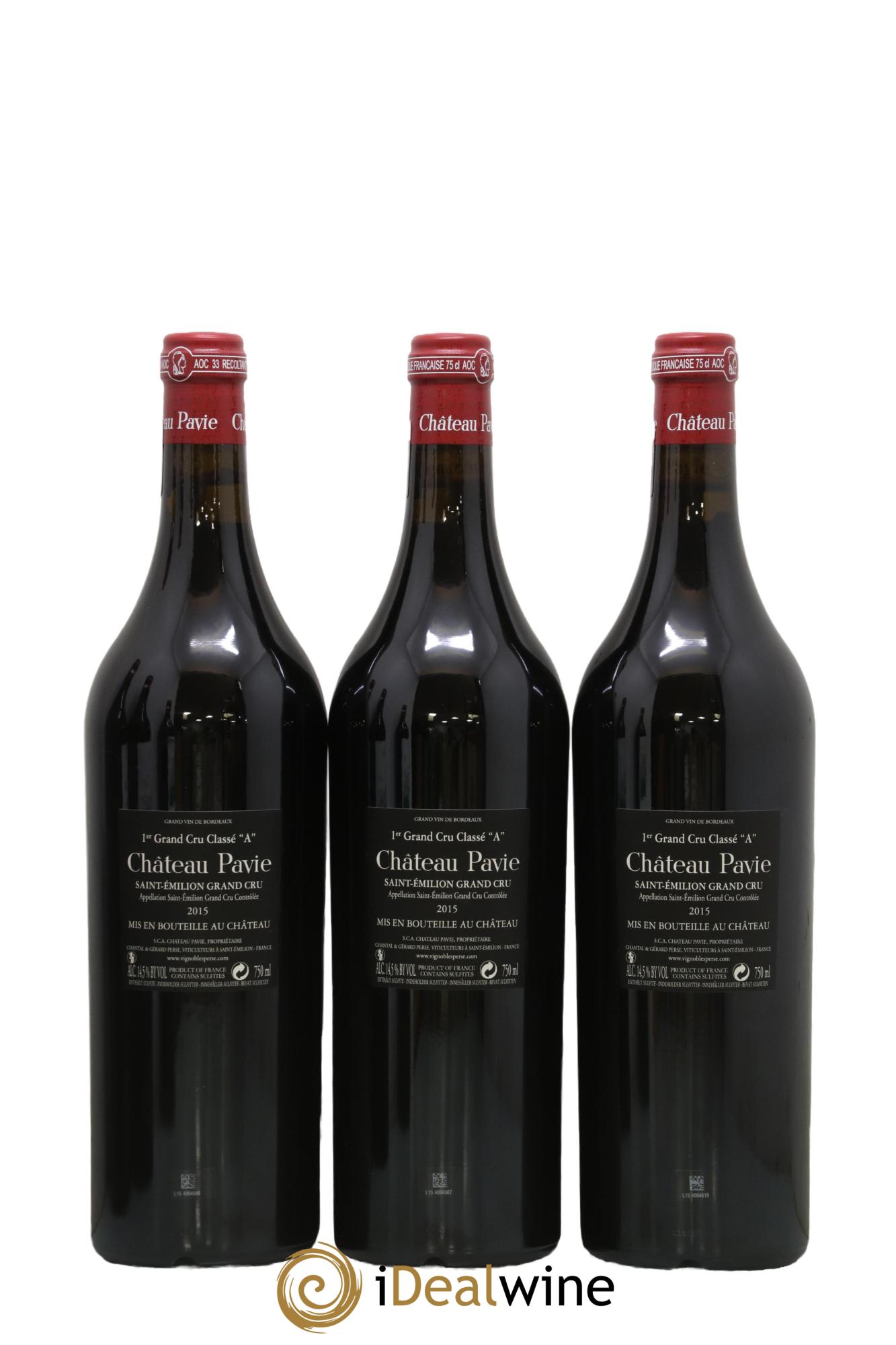 Château Pavie 1er Grand Cru Classé A 2015 - Lot of 6 bottles - 3