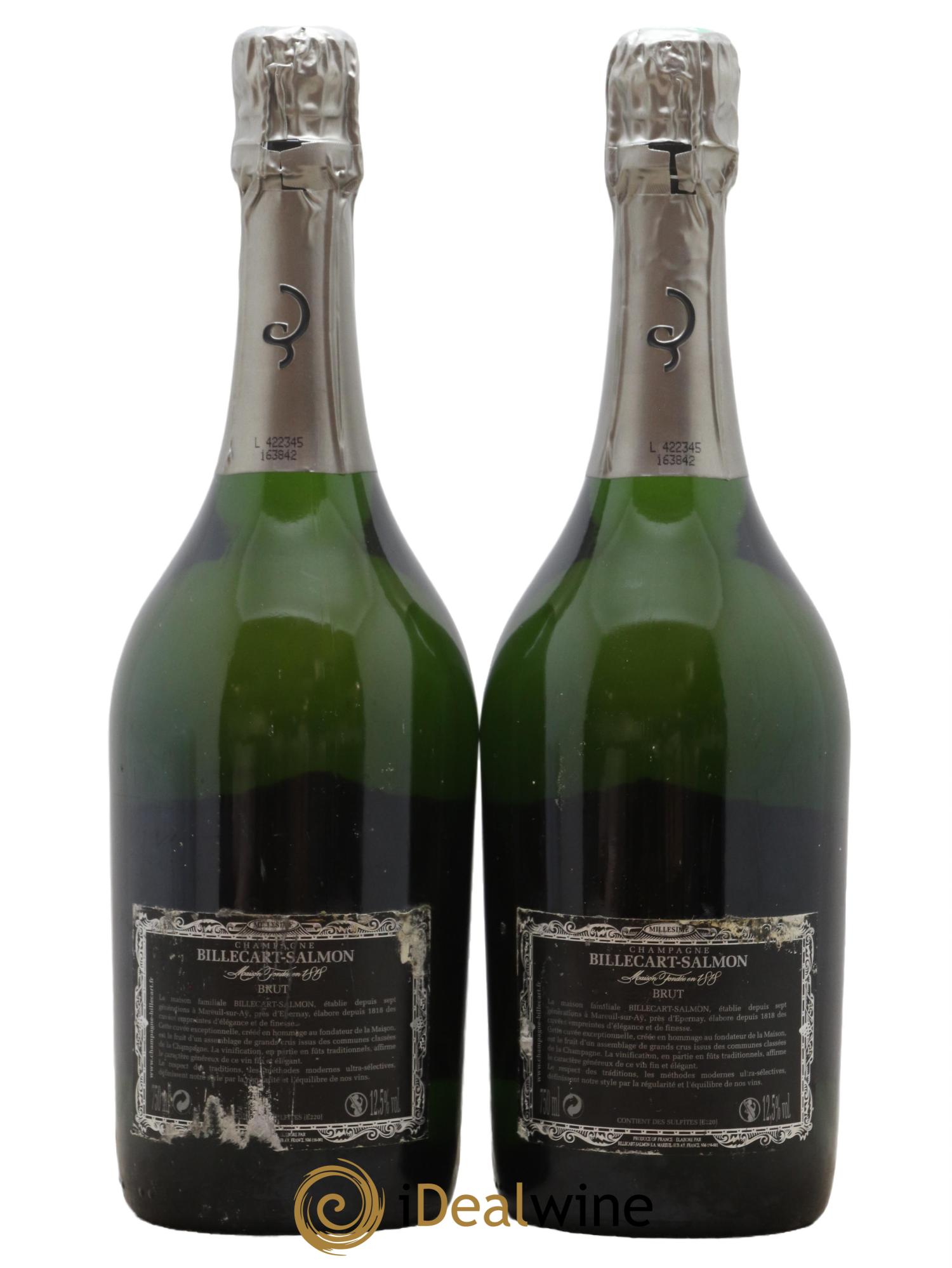Brut Nicolas François Billecart Billecart-Salmon 1999 - Lot de 2 bouteilles - 1