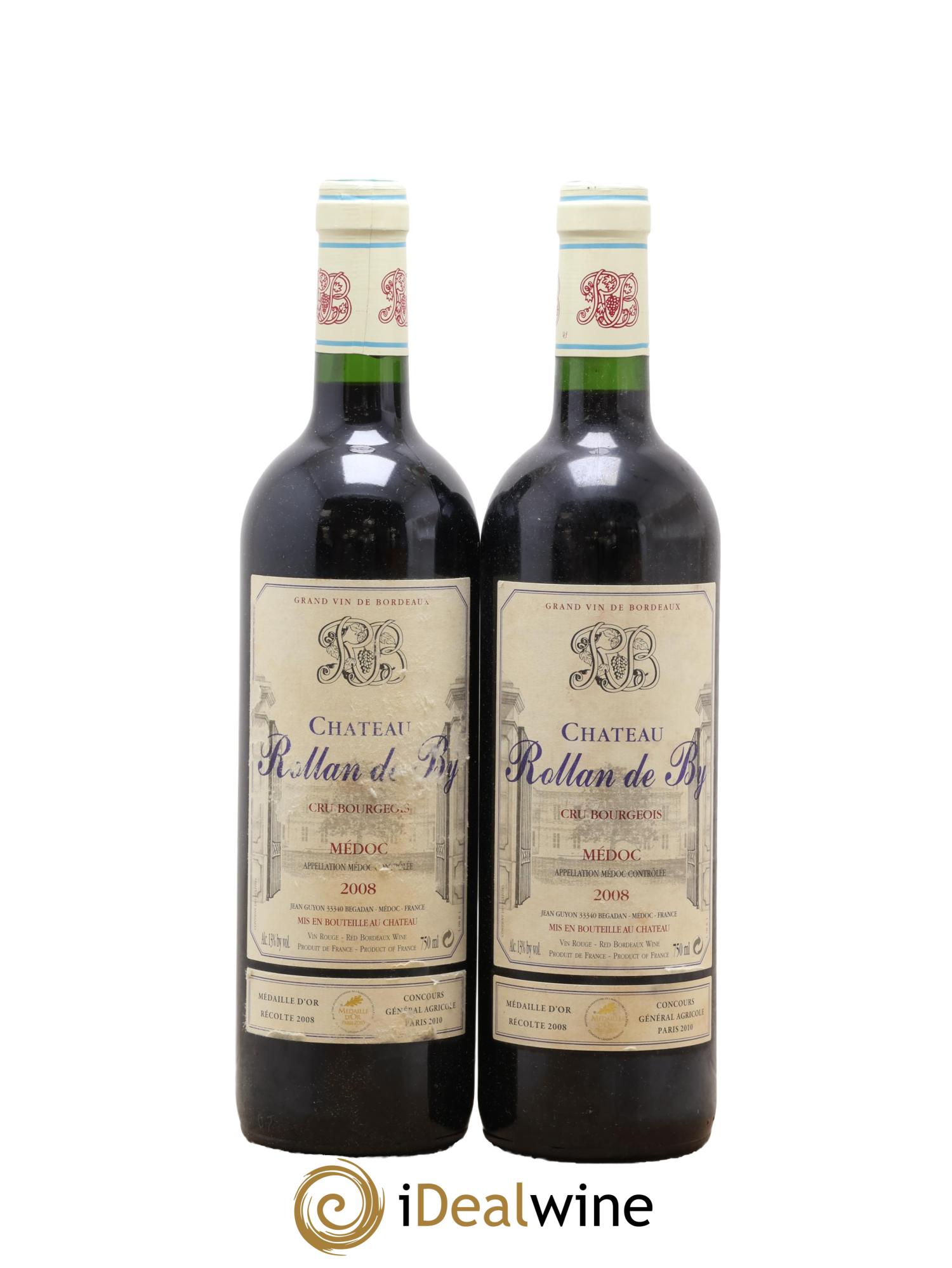 Château Rollan de By Cru Bourgeois 2008 - Lot de 2 bouteilles - 0