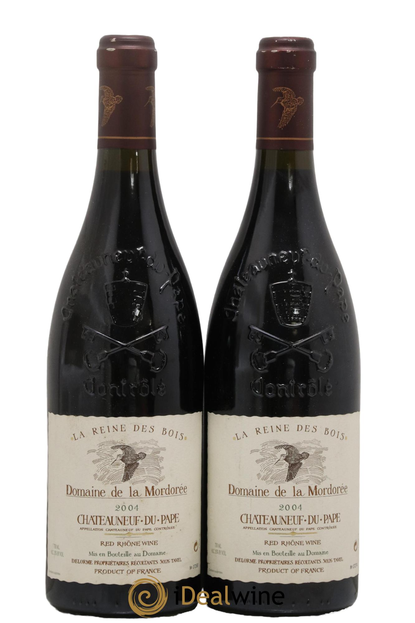 Châteauneuf-du-Pape Cuvée de la Reine des Bois La Mordorée (Domaine de) 2004 - Lot of 2 bottles - 0