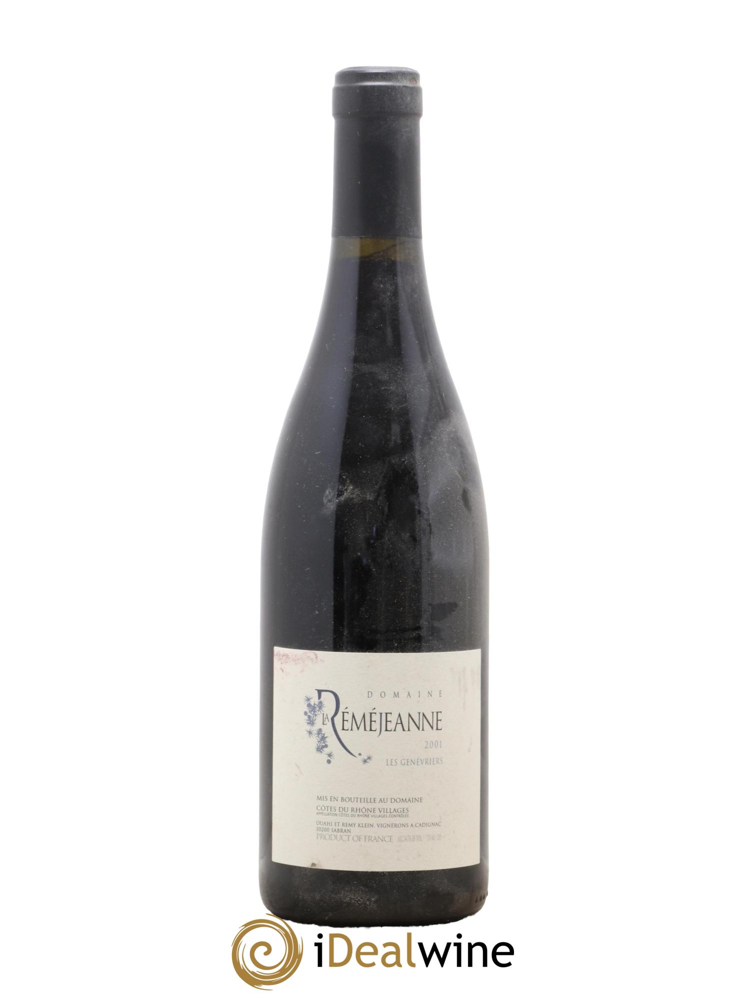 Côtes-du-Rhône Les Genévriers La Réméjeanne 2001 - Lot de 1 bouteille - 0