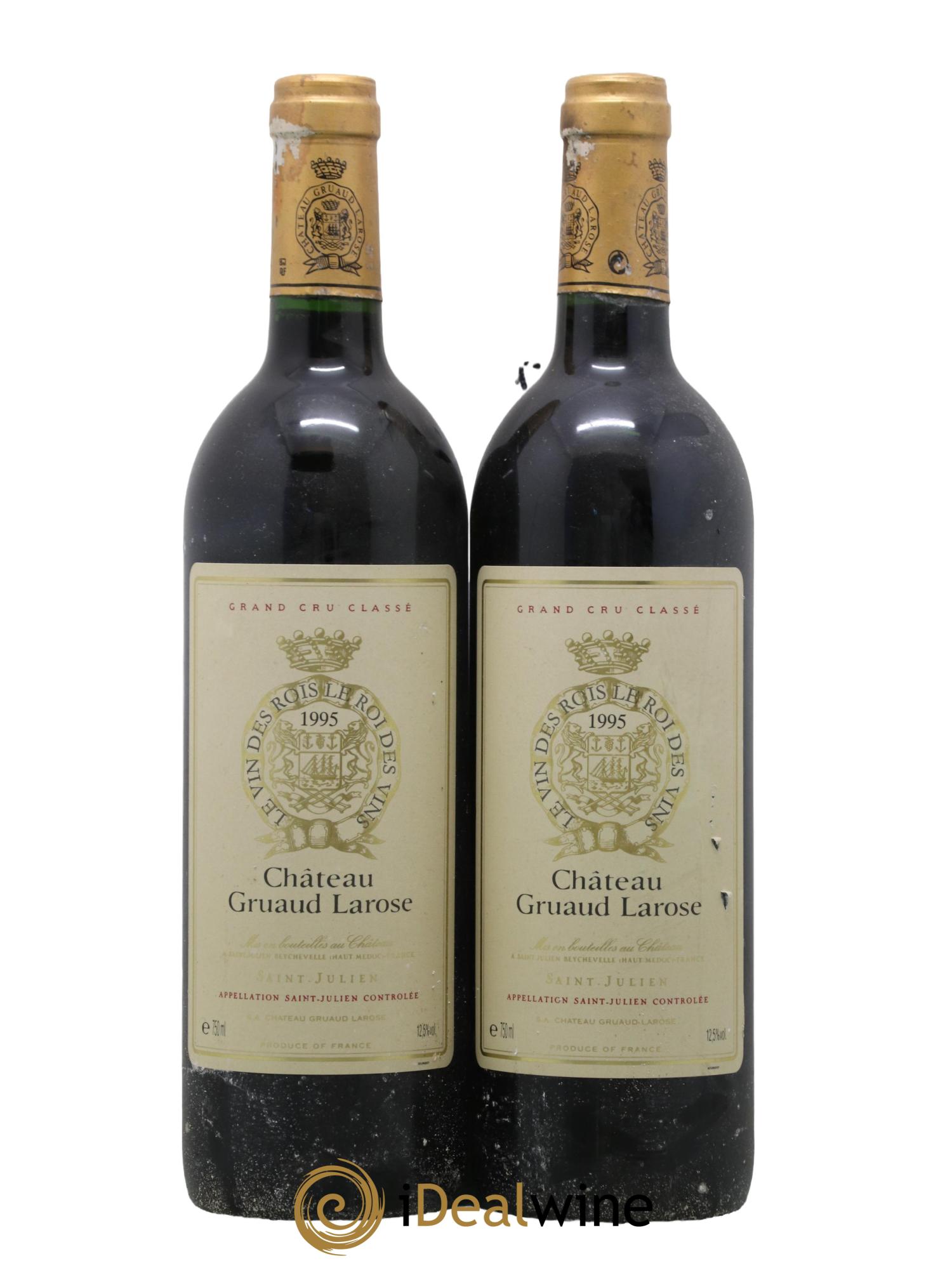 Château Gruaud Larose 2ème Grand Cru Classé 1995 - Lot de 2 bouteilles - 0