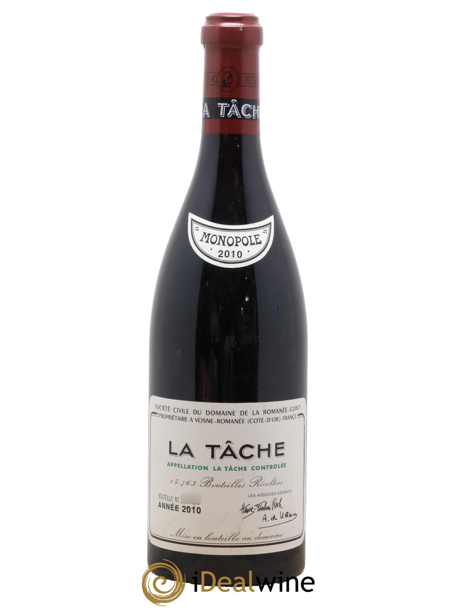 La Tâche Grand Cru Domaine de la Romanée-Conti 2010 - Lotto di 1 bottiglia - 0