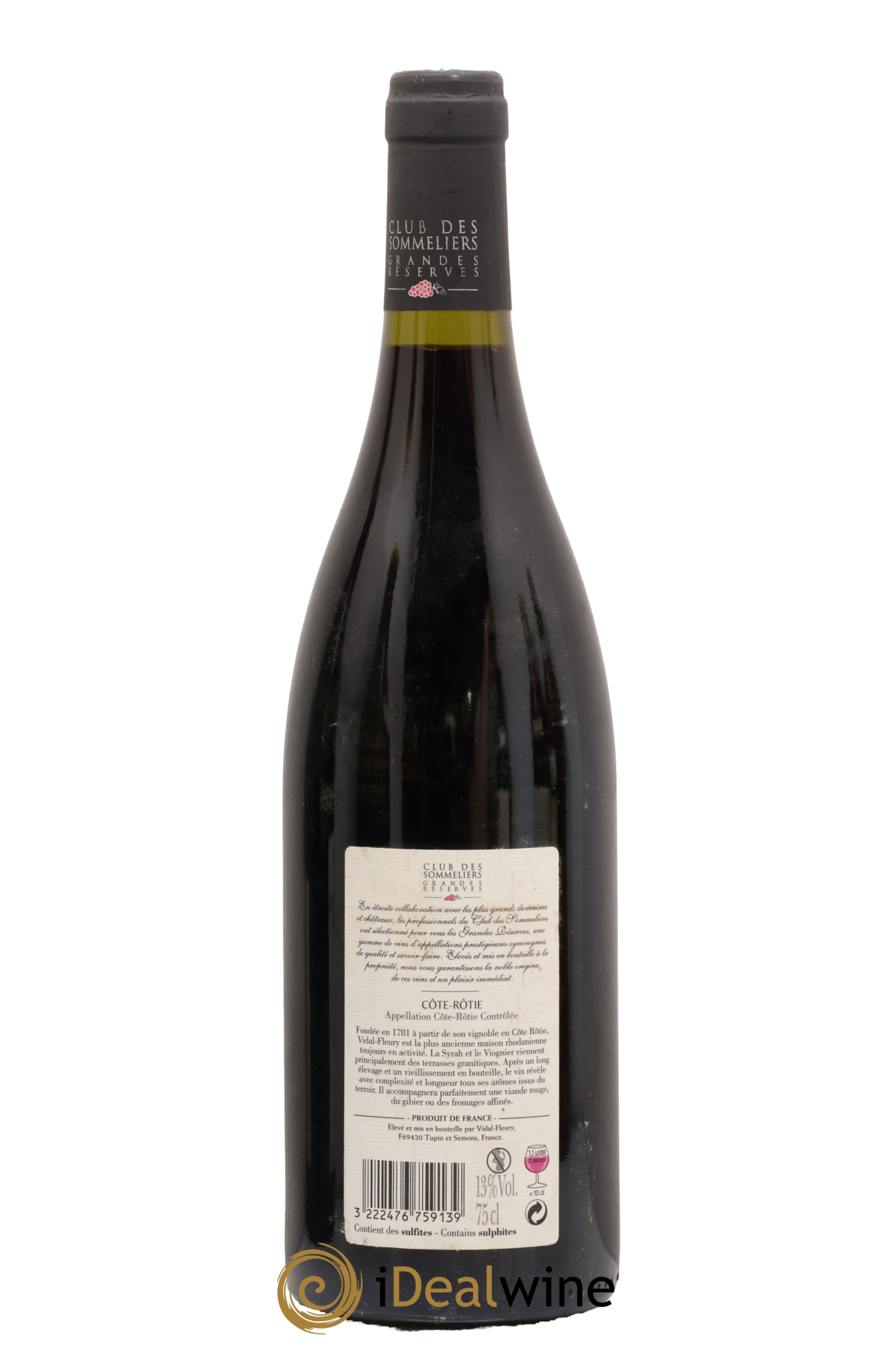 Côte-Rôtie Club des Sommeliers Vidal-Fleury 2017 - Lot of 1 bottle - 1