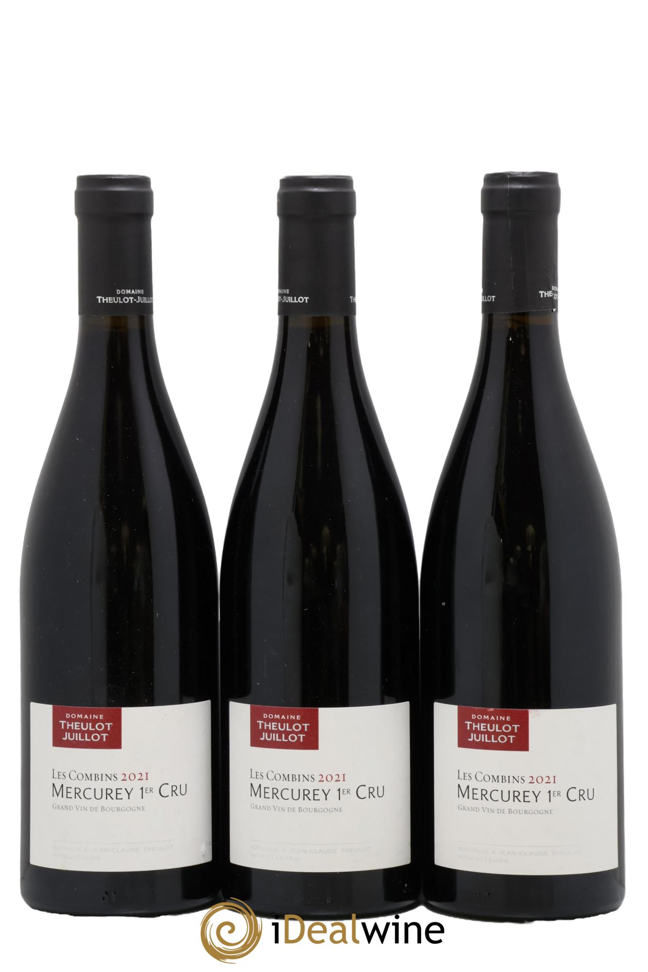 Mercurey 1er Cru Les Combins Theulot Juillot 2021 - Lot de 3 bouteilles - 0