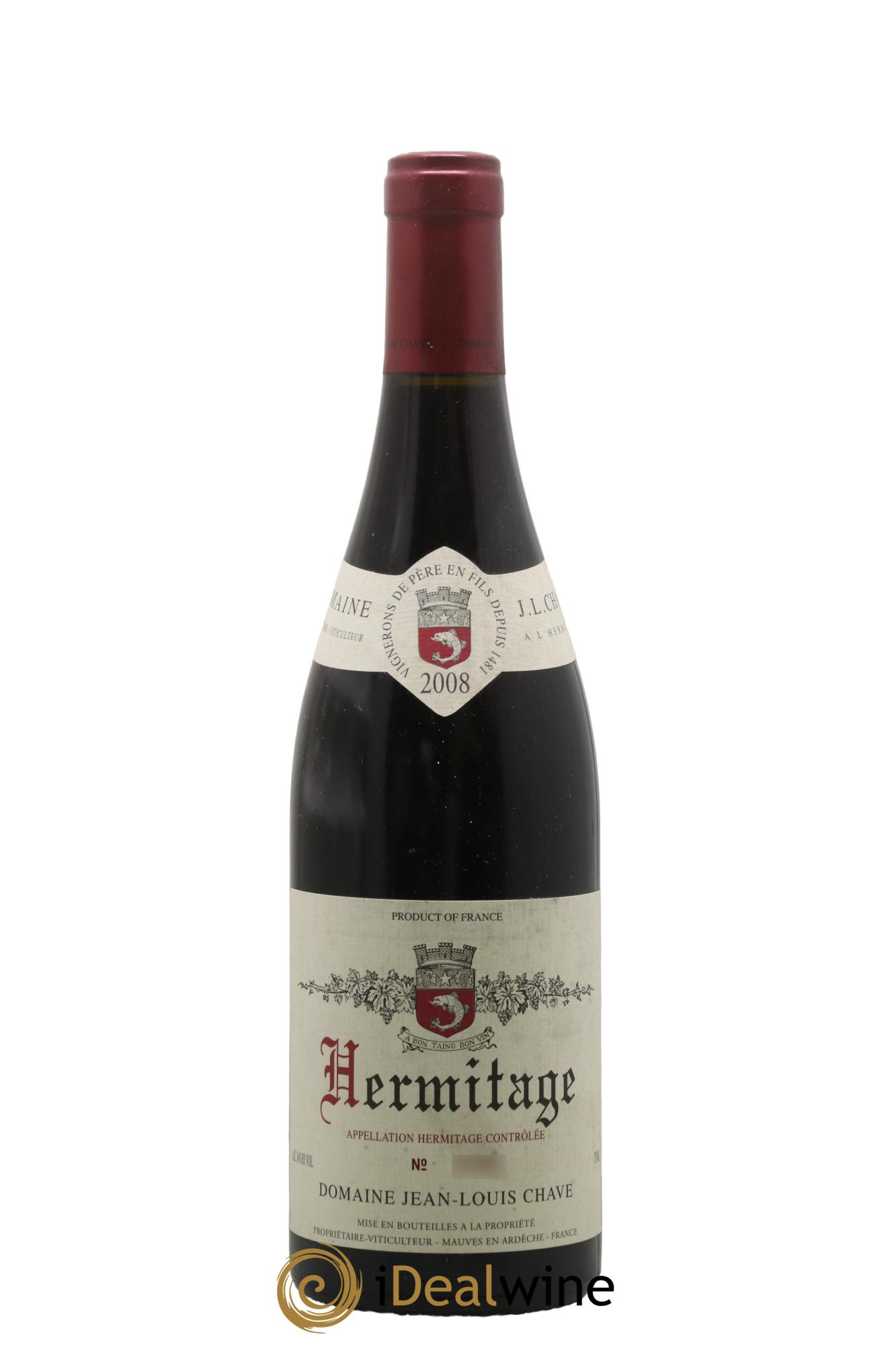 Hermitage Jean-Louis Chave 2008 - Lotto di 1 bottiglia - 0