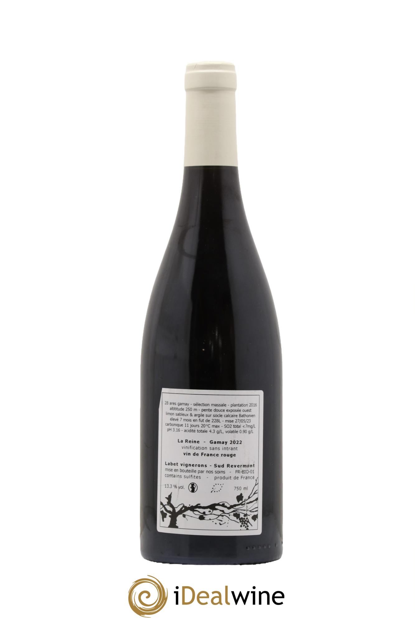 Vin de France Gamay La Reine Labet (Domaine) 2022 - Lot de 1 bouteille - 1