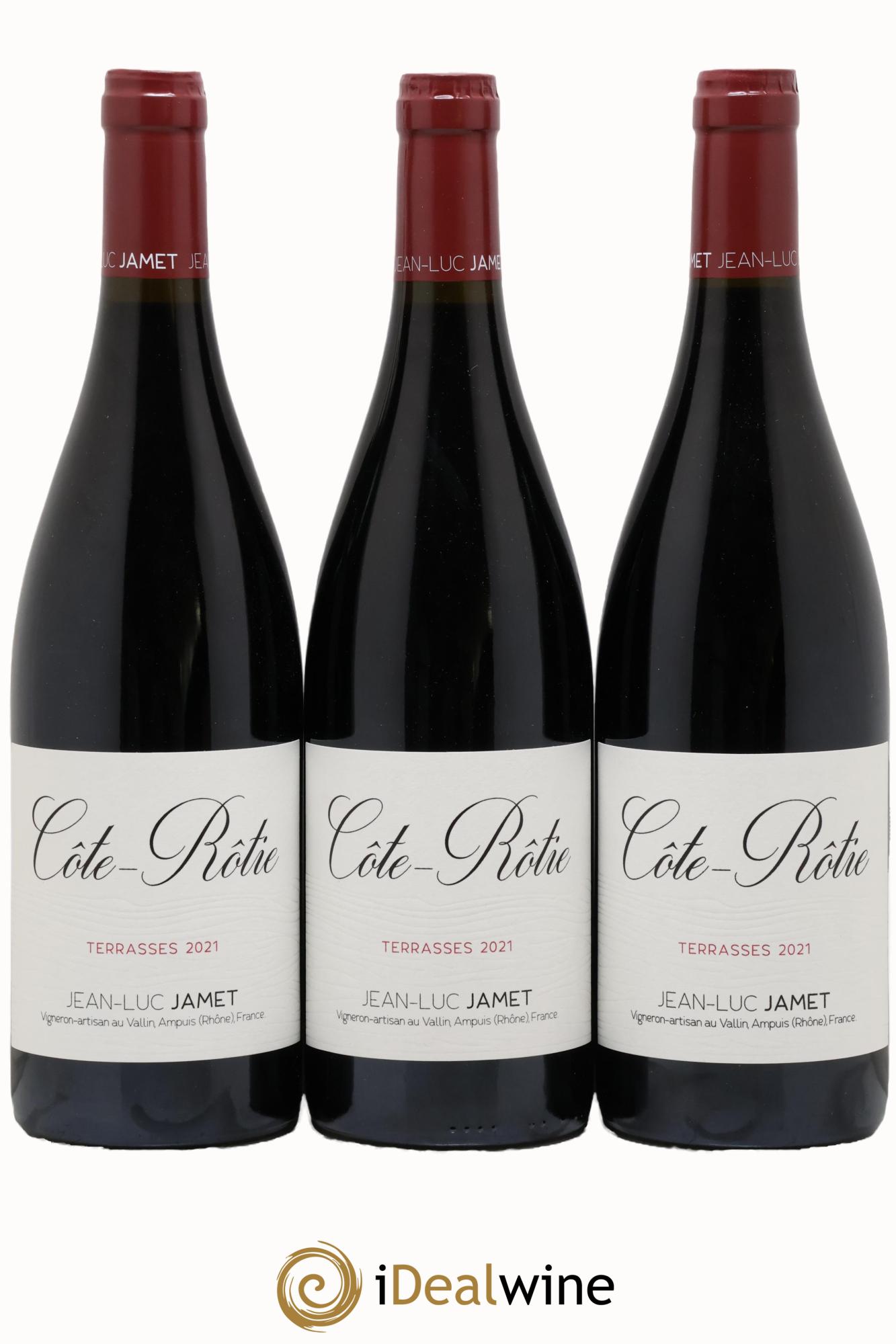 Côte-Rôtie Terrasses Jean-Luc Jamet (Domaine) 2021 - Posten von 3 Flaschen - 0