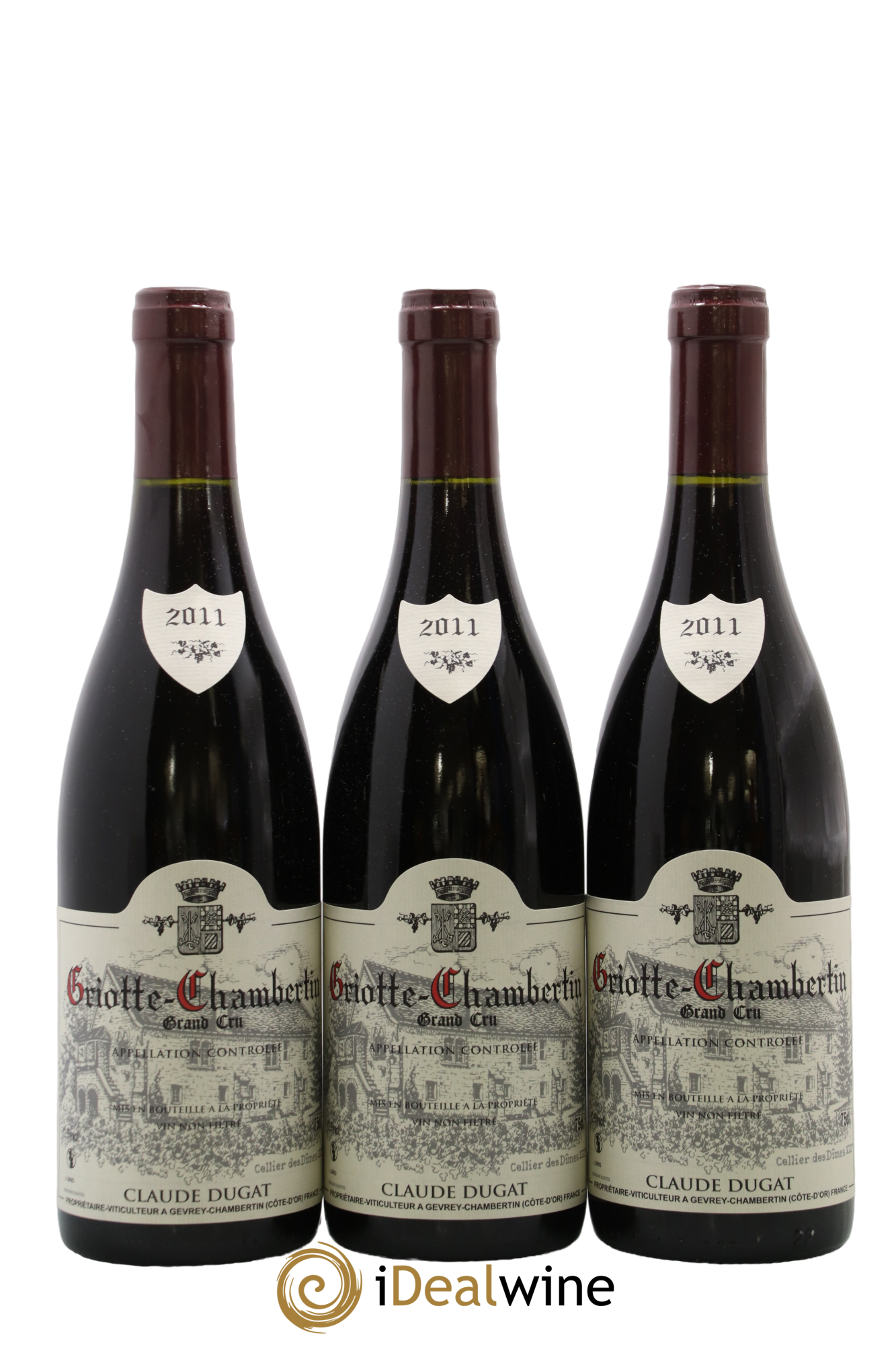 Griotte-Chambertin Grand Cru Claude Dugat 2011 - Posten von 3 Flaschen - 0