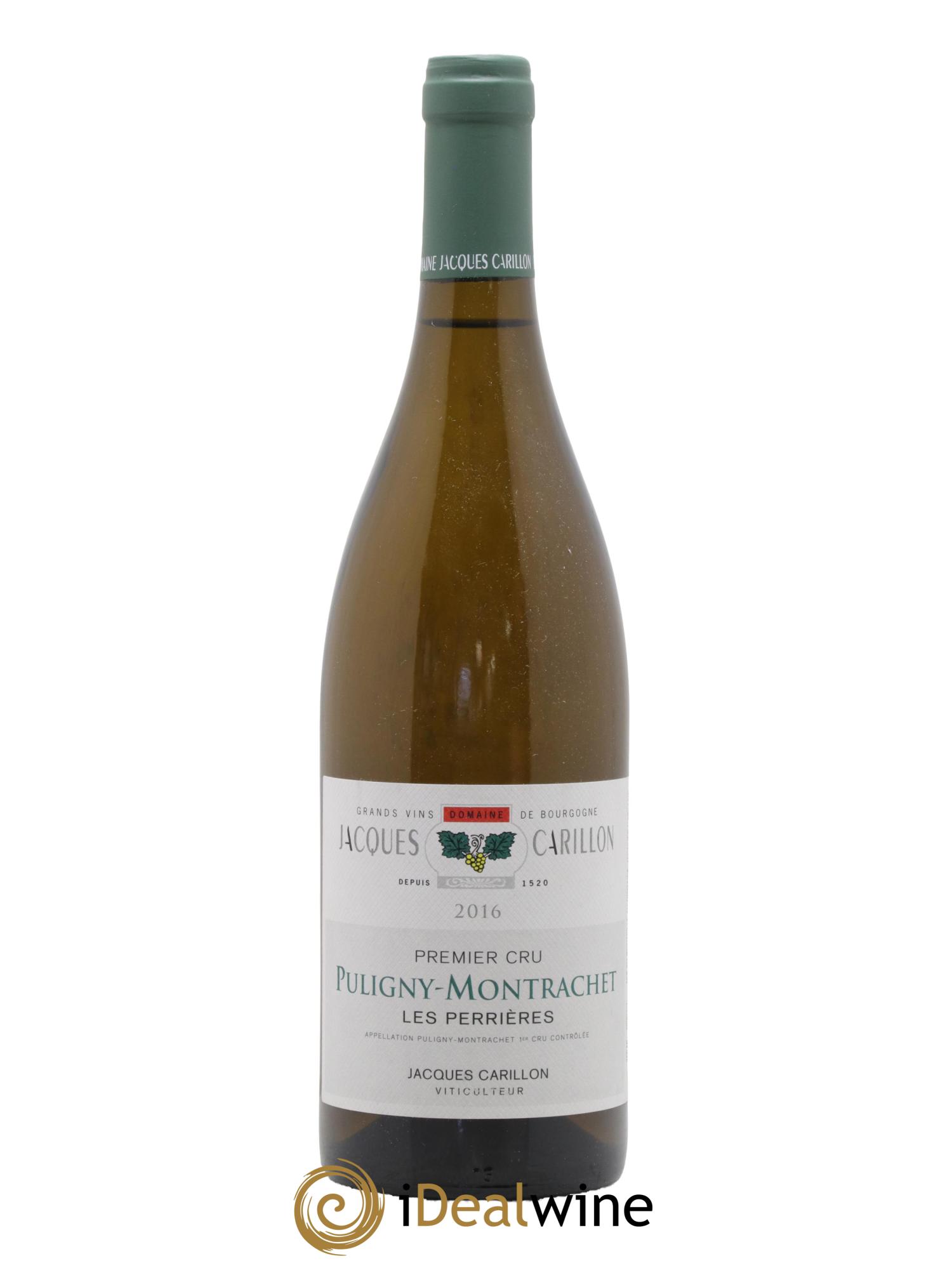 Puligny-Montrachet 1er Cru Les Perrières Jacques Carillon (Domaine) 2016 - Lot de 1 bouteille - 0