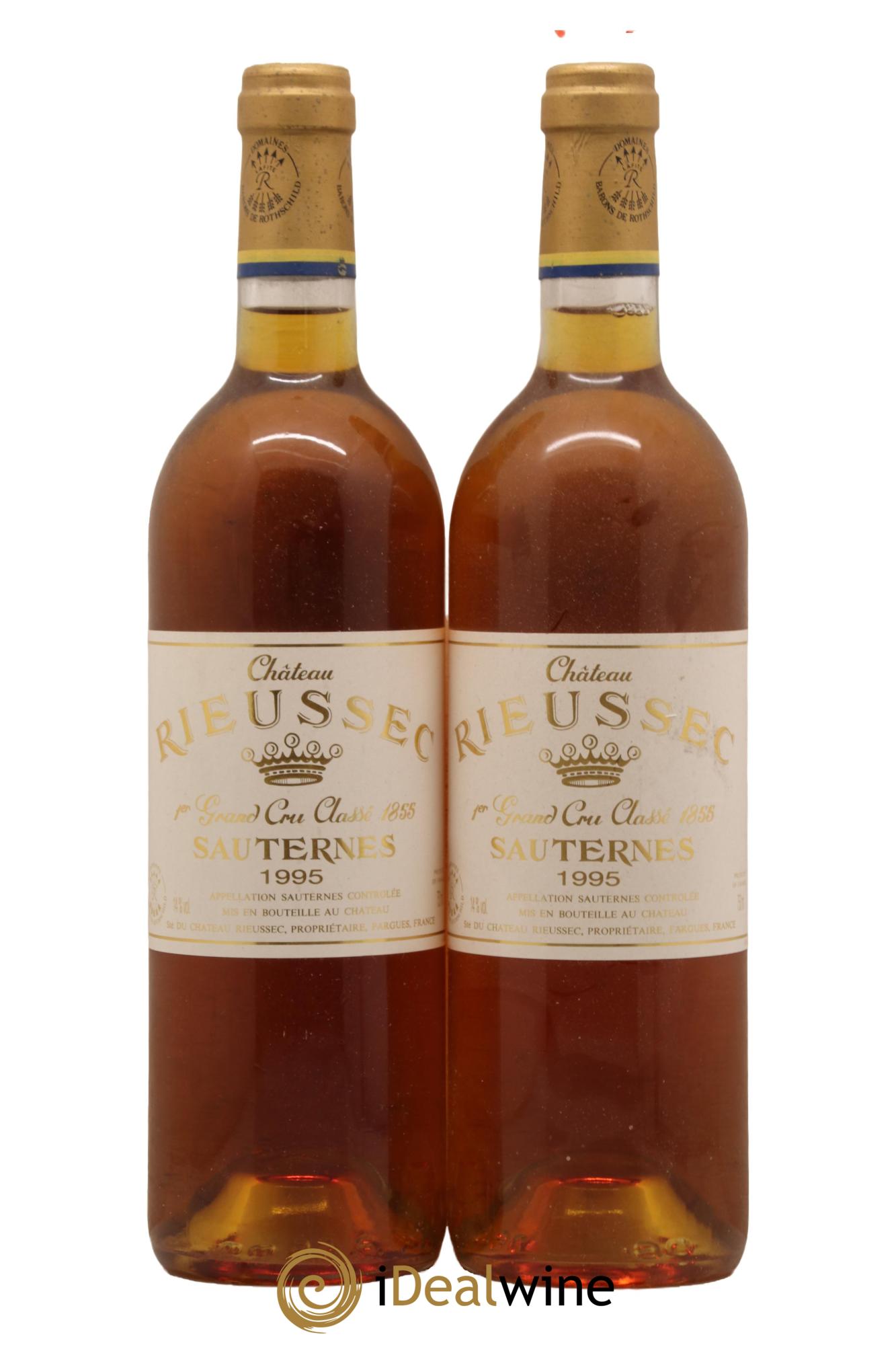 Château Rieussec 1er Grand Cru Classé 1995 - Lot of 2 bottles - 0